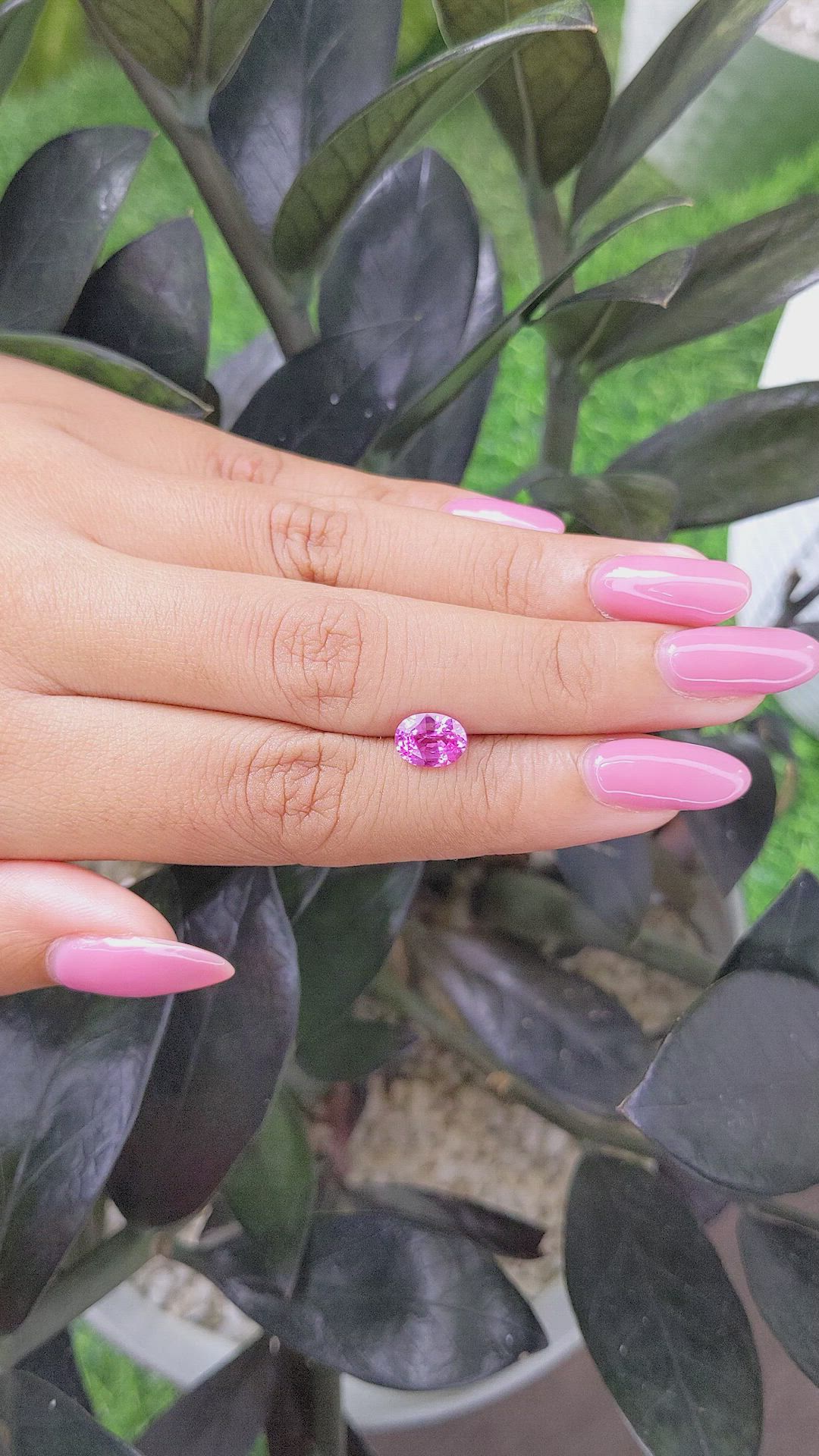 1.42 Ct. Pink Sapphire from Madagascar Size Video