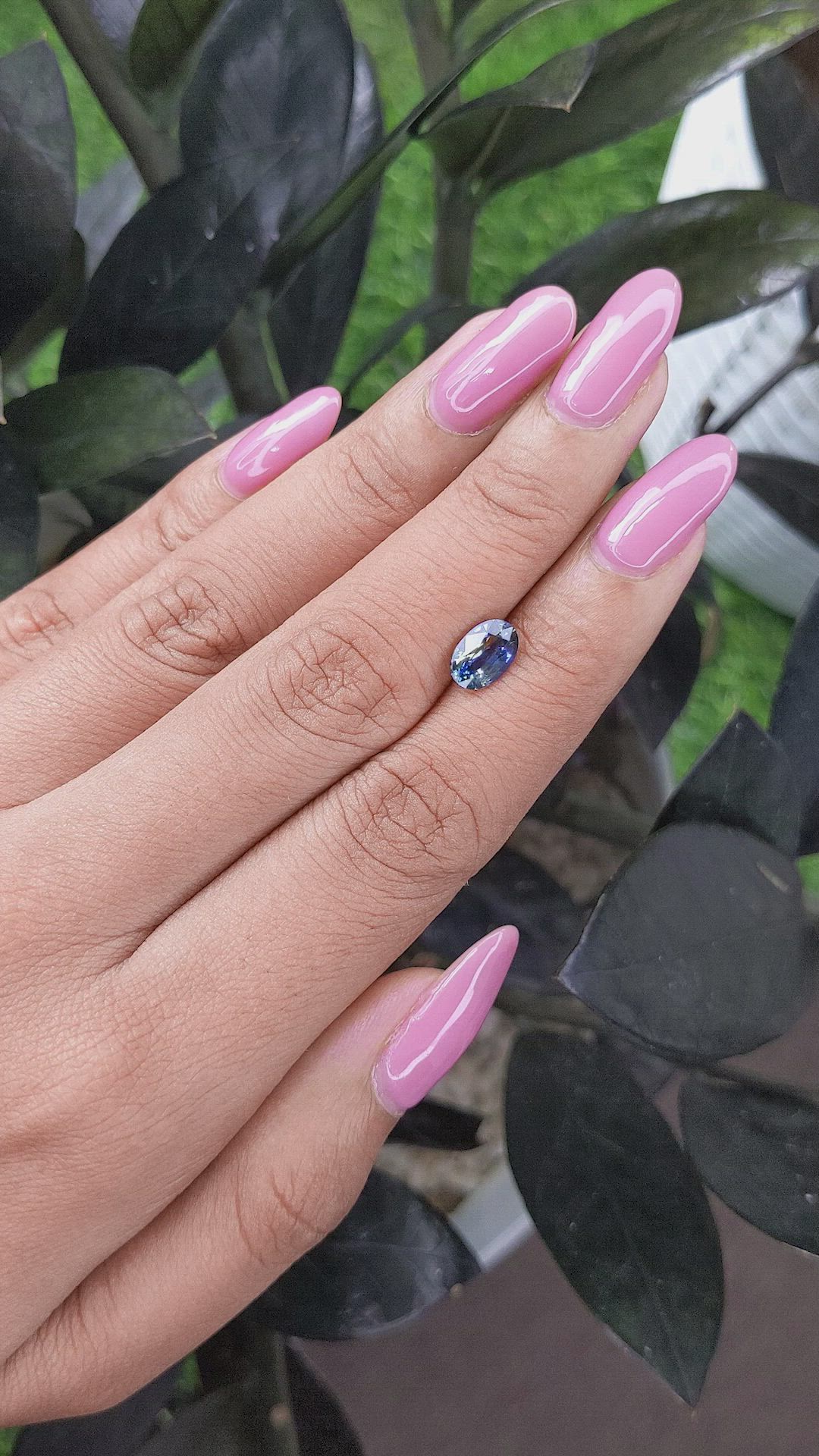 1.43 Ct. Bi Color Sapphire from Ceylon (Sri Lanka) Size Video