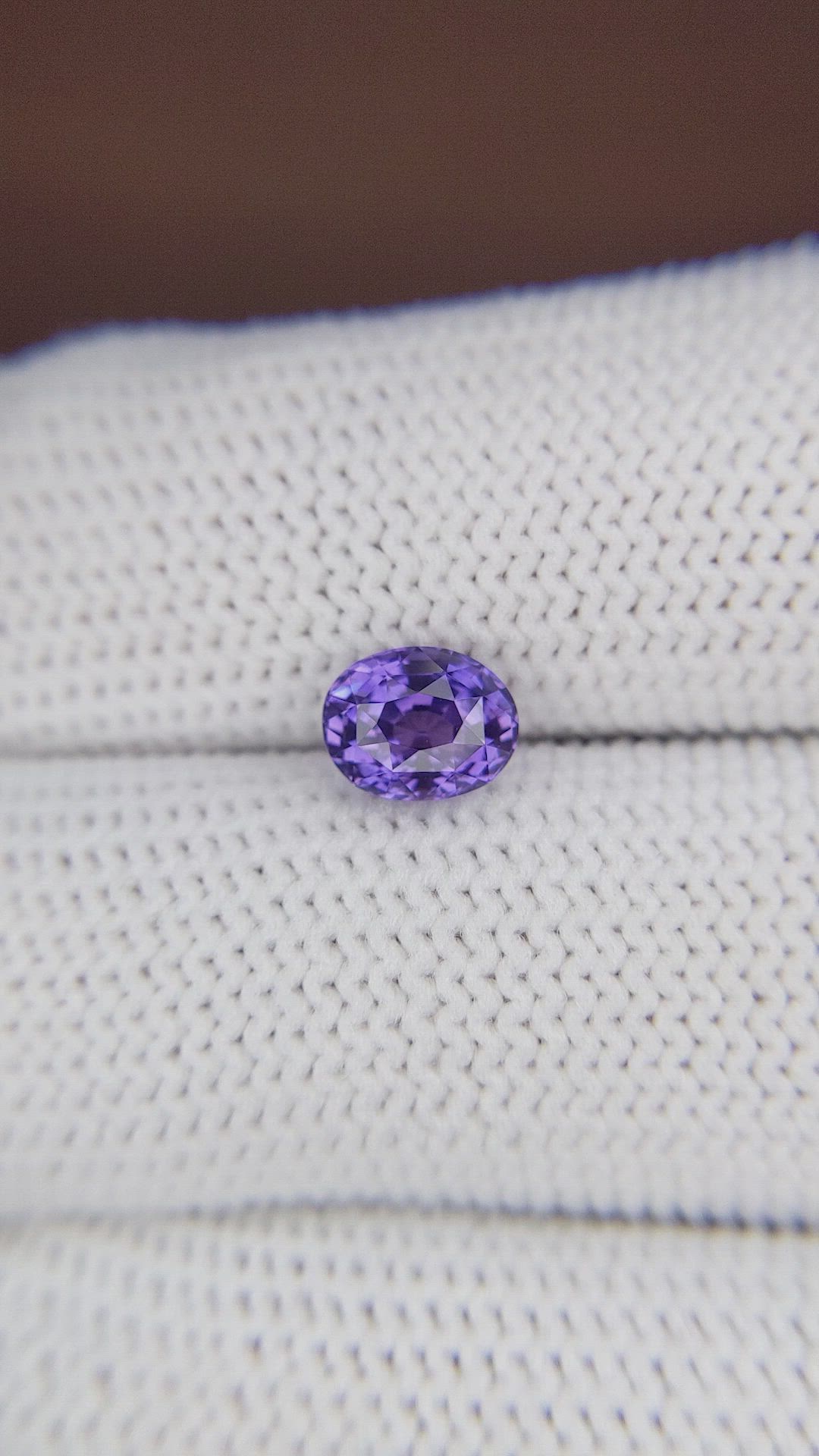 1.62 Ct. Purple Sapphire from Madagascar Size Video