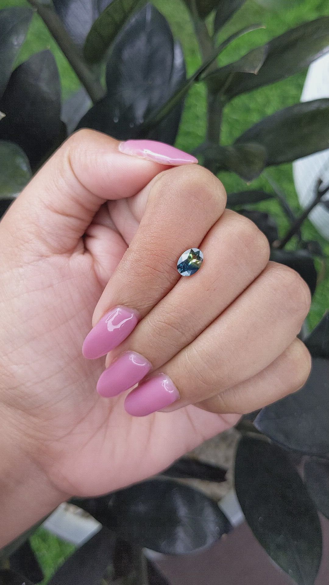 1.05 Ct. Bi Color Sapphire from Madagascar Size Video