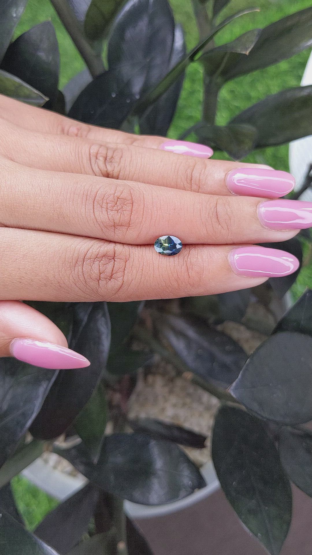 1.05 Ct. Bi Color Sapphire from Madagascar Size Video