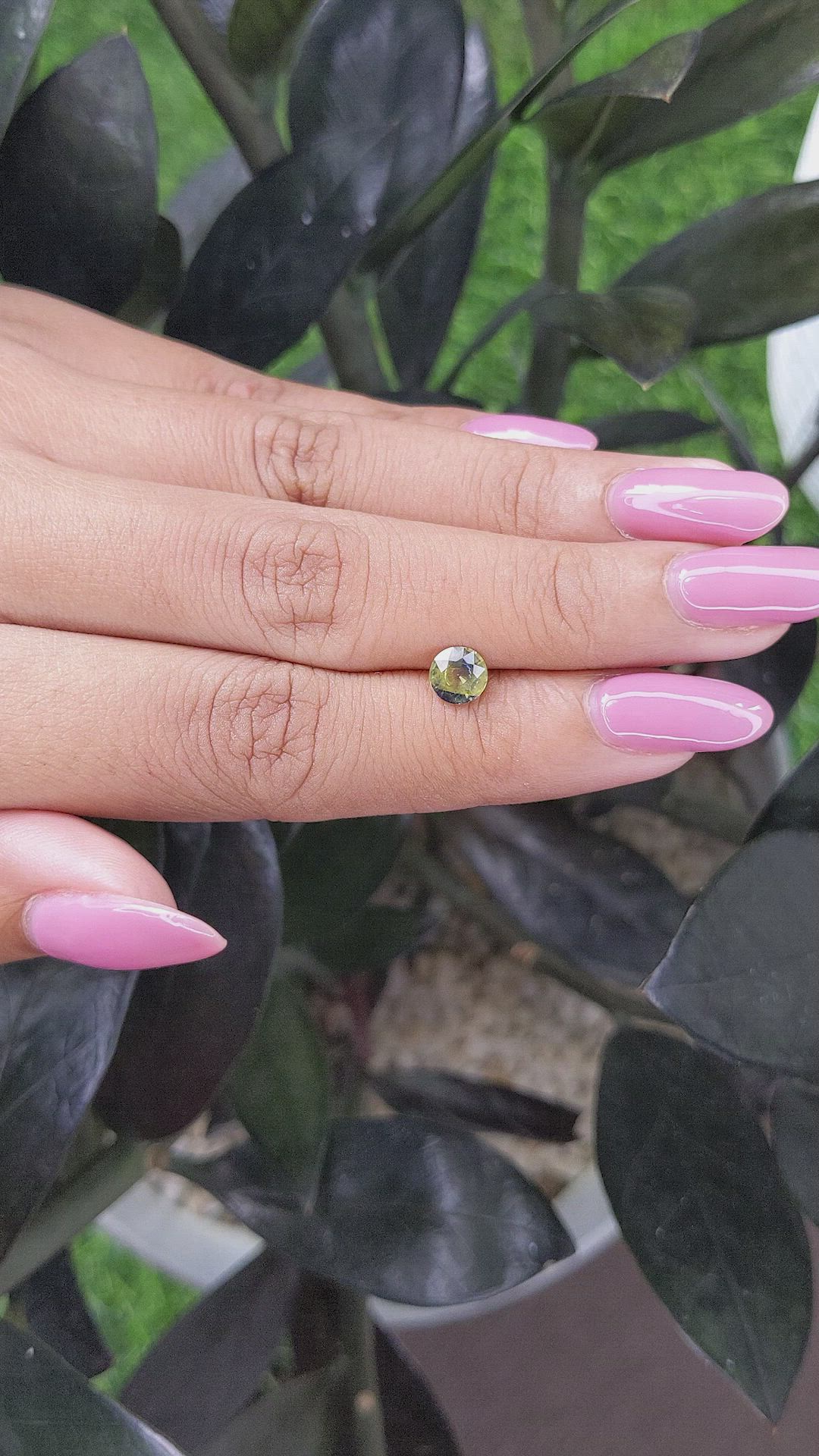 0.84 Ct. Bi Color Sapphire from Ceylon (Sri Lanka) Size Video