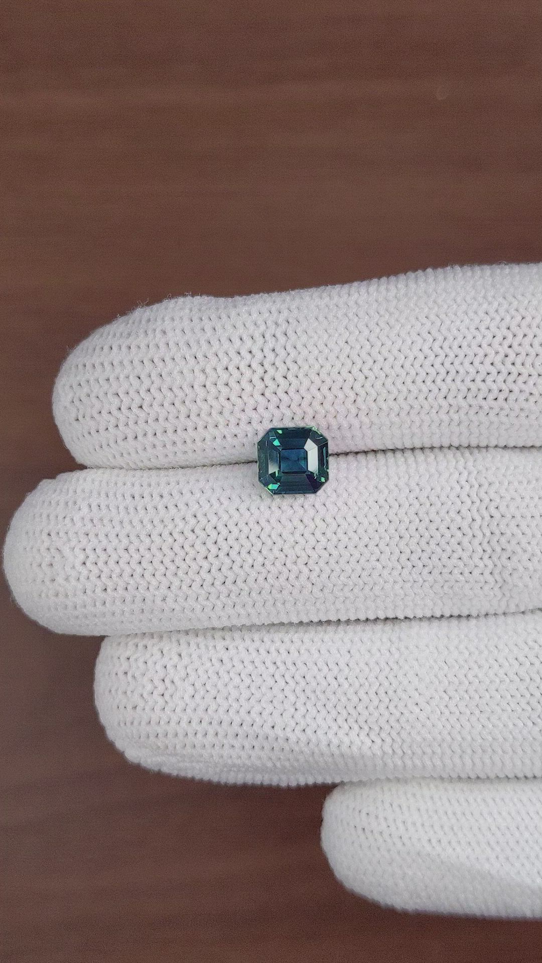 2.49 Ct. Bluish Green Sapphire from Madagascar Size Video