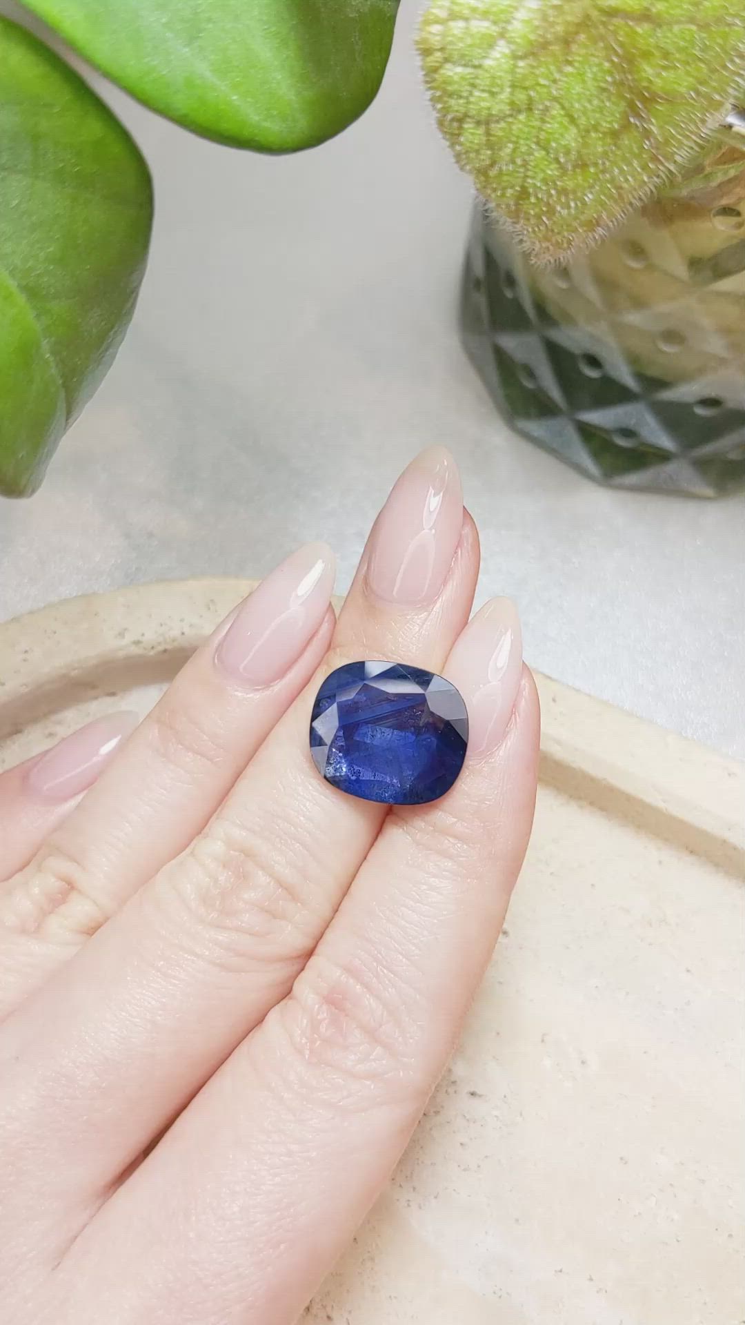 11.52 Ct. Blue Sapphire from Thailand Size Video