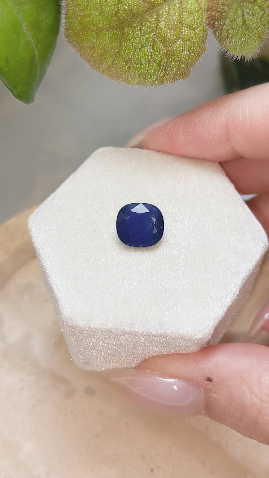 3.49 Ct. Blue Sapphire from Thailand Size Video
