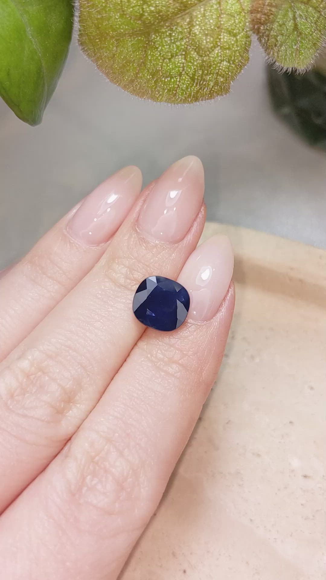 3.49 Ct. Blue Sapphire from Thailand Size Video