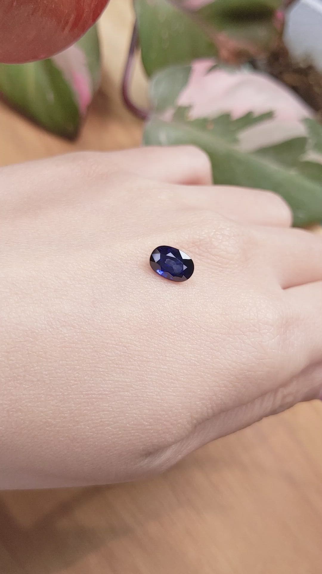 2.01 Ct. Blue Sapphire from Ceylon (Sri Lanka) Size Video