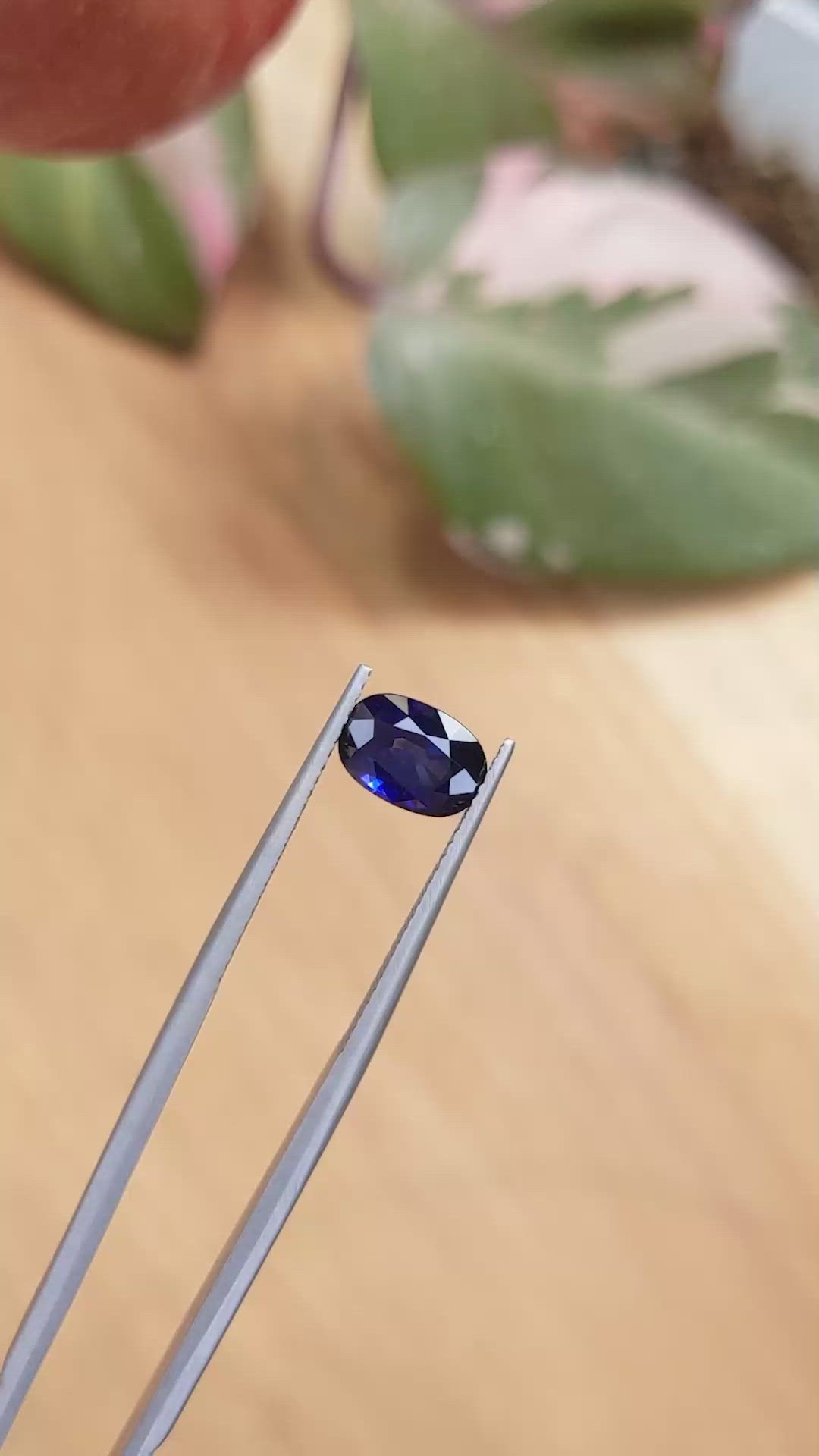 2.01 Ct. Blue Sapphire from Ceylon (Sri Lanka) Size Video