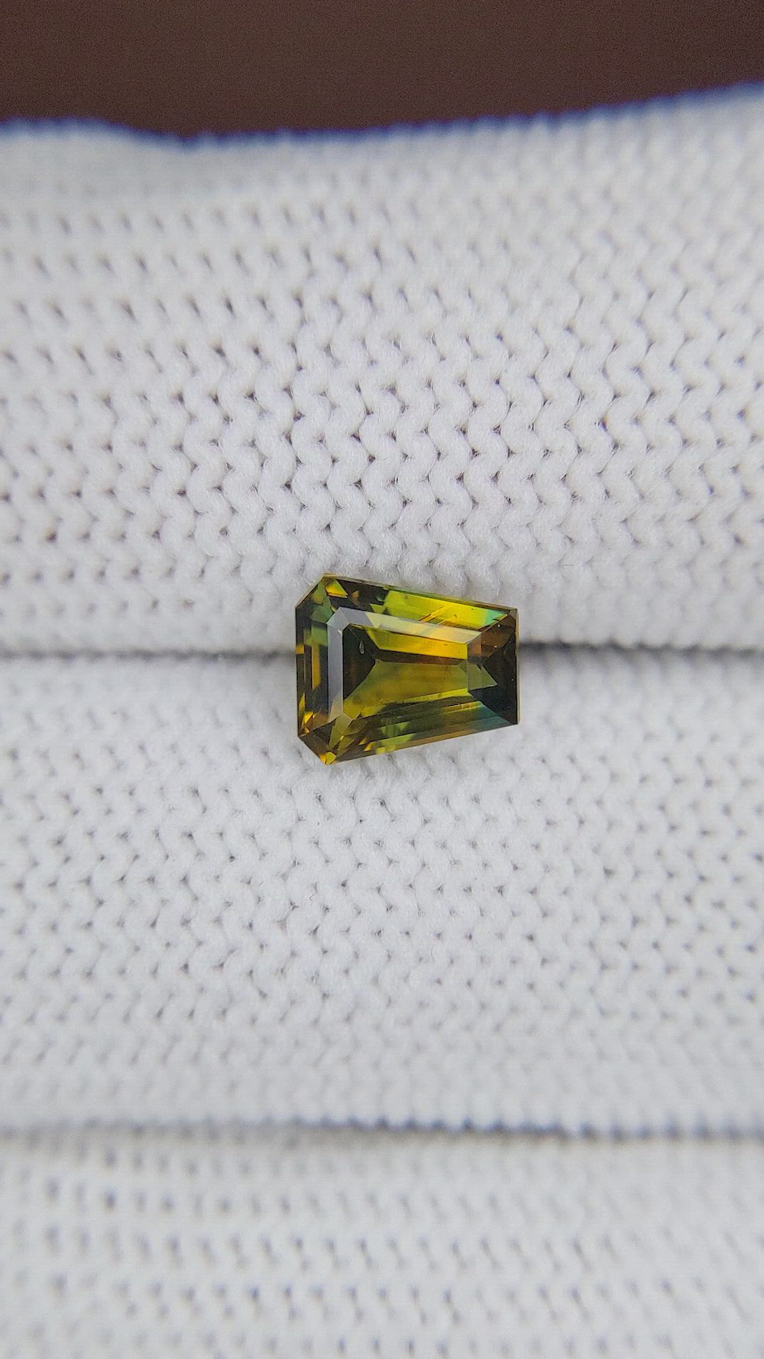 1.55 Ct. Bi Color Sapphire from Madagascar Size Video