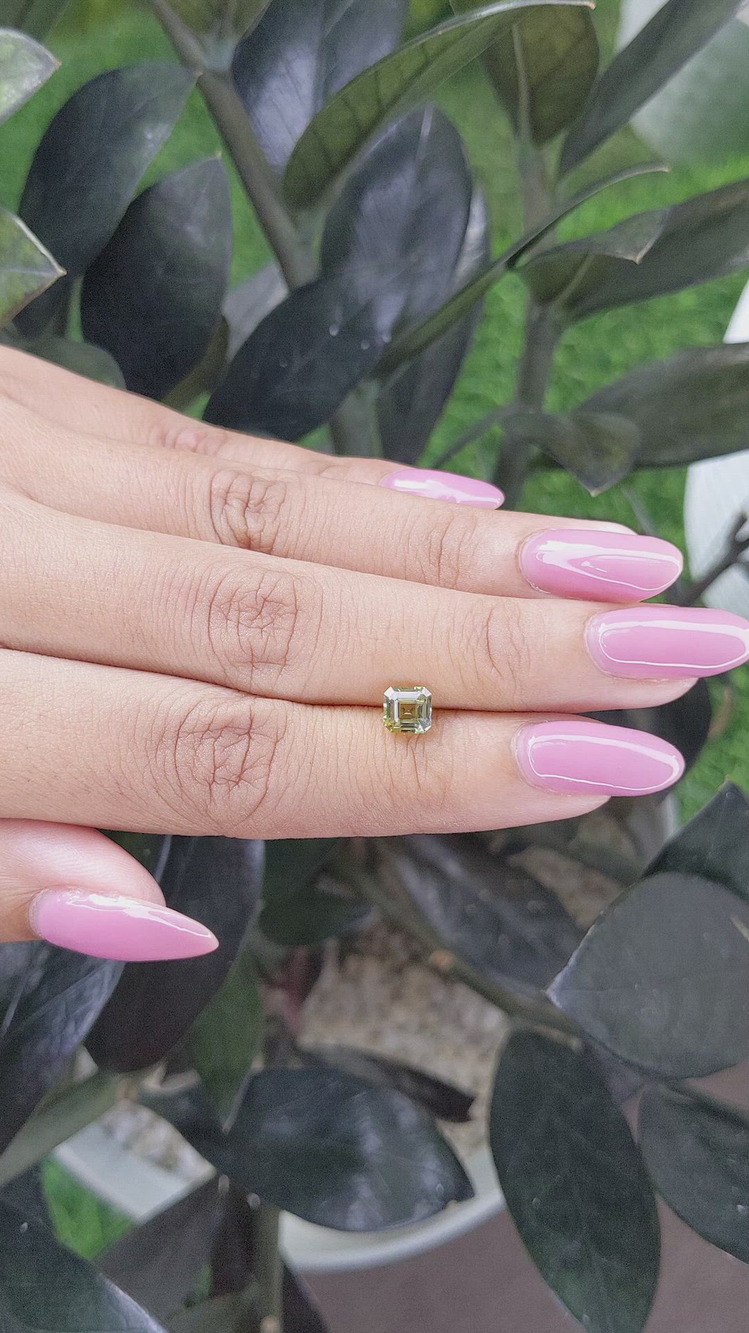 1.13 Ct. Bi Color Sapphire from Madagascar Size Video