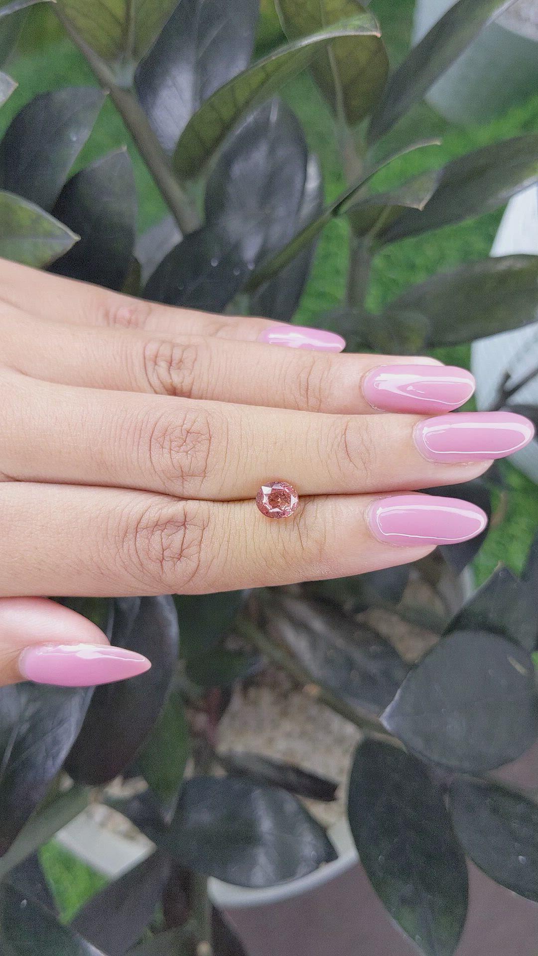 1.51 Ct. Padparadscha Sapphire from Madagascar Size Video