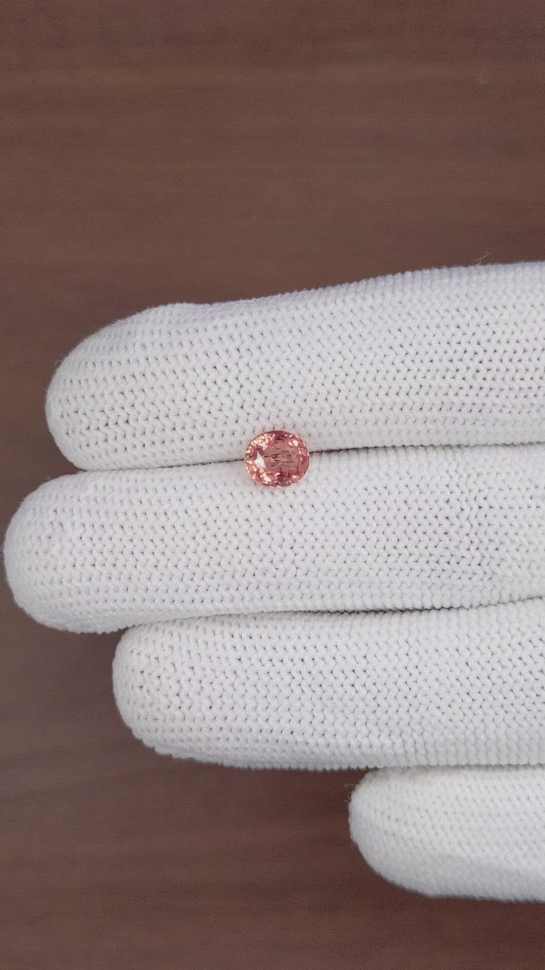 1.51 Ct. Padparadscha Sapphire from Madagascar Size Video