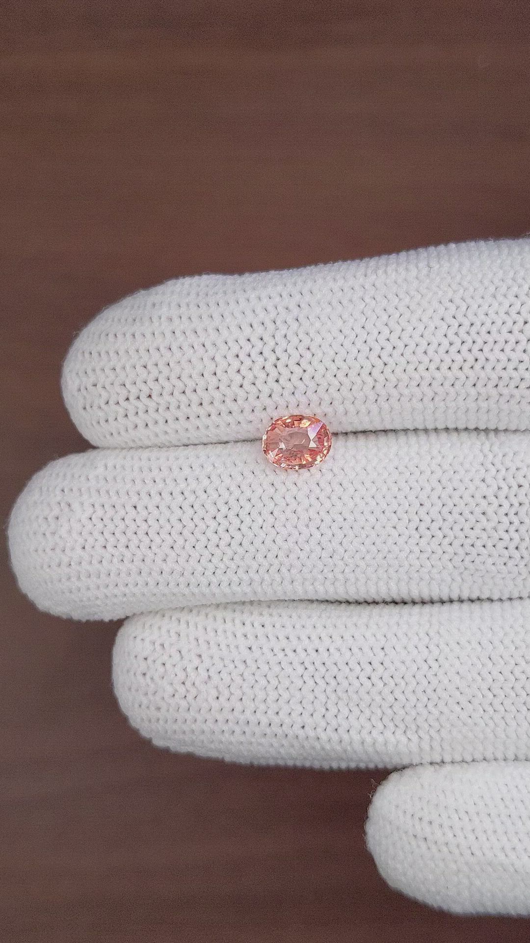 1.02 Ct. Padparadscha Sapphire from Madagascar Size Video