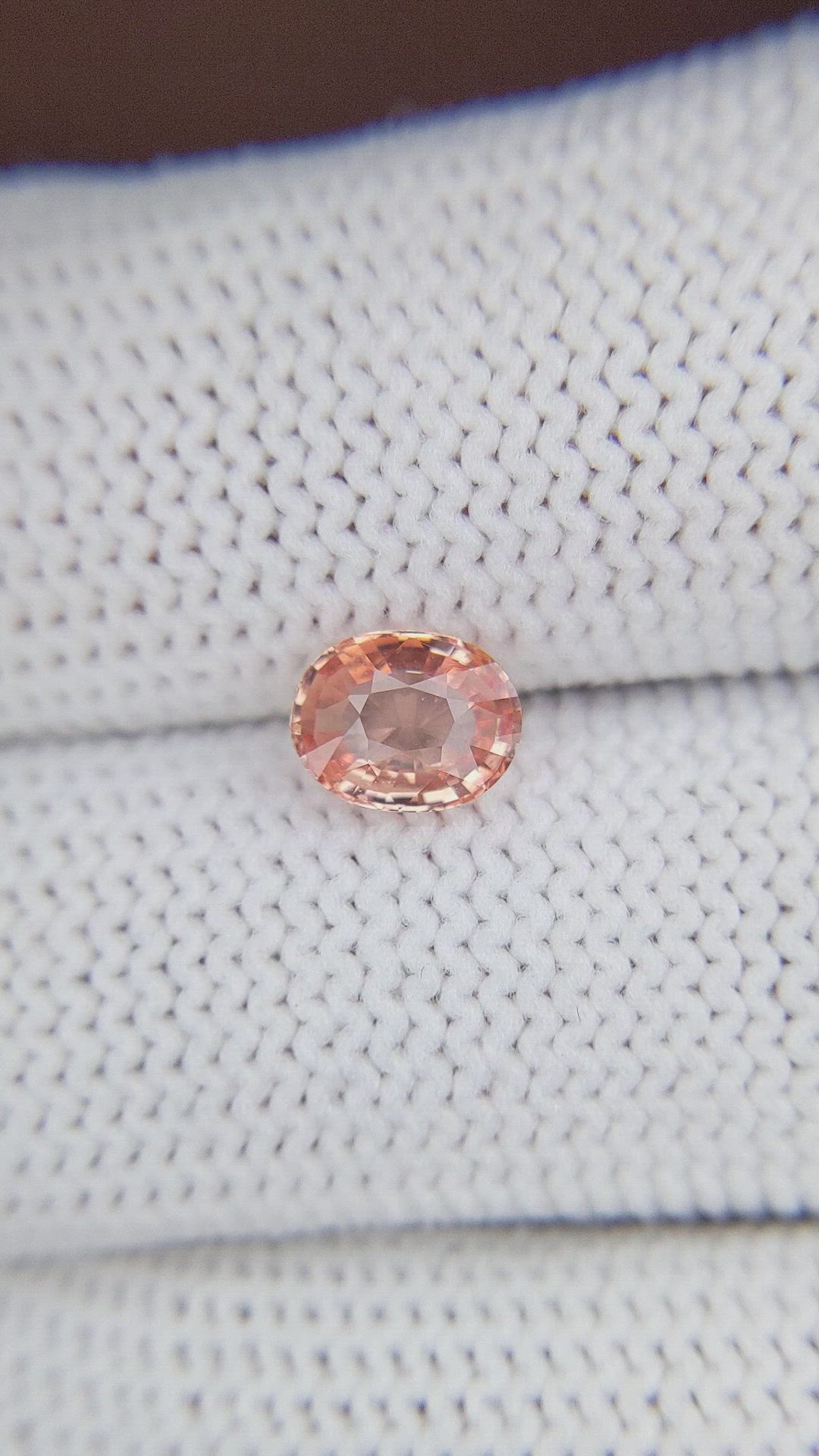 1.02 Ct. Padparadscha Sapphire from Madagascar Size Video
