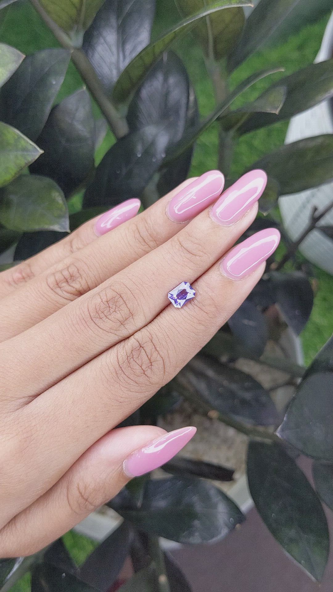 1.11 Ct. Purple Sapphire from Madagascar Size Video