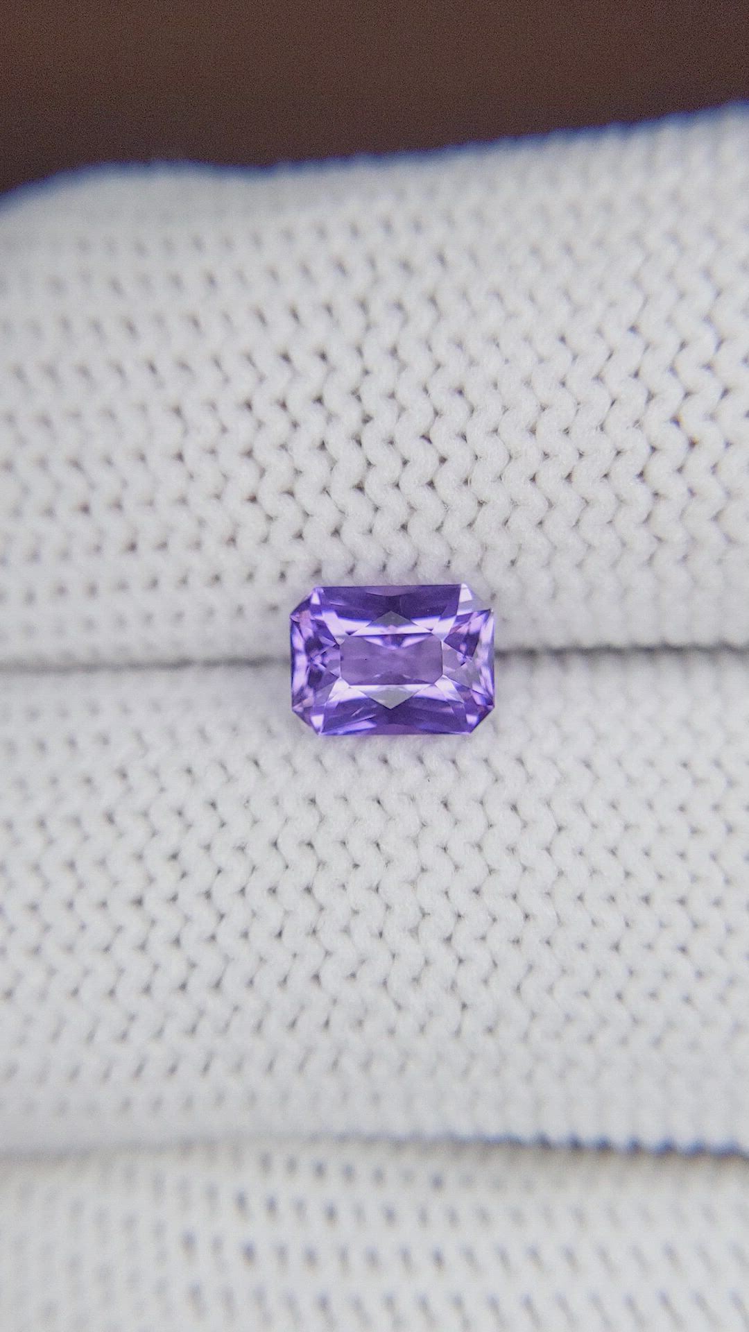 1.11 Ct. Purple Sapphire from Madagascar Size Video