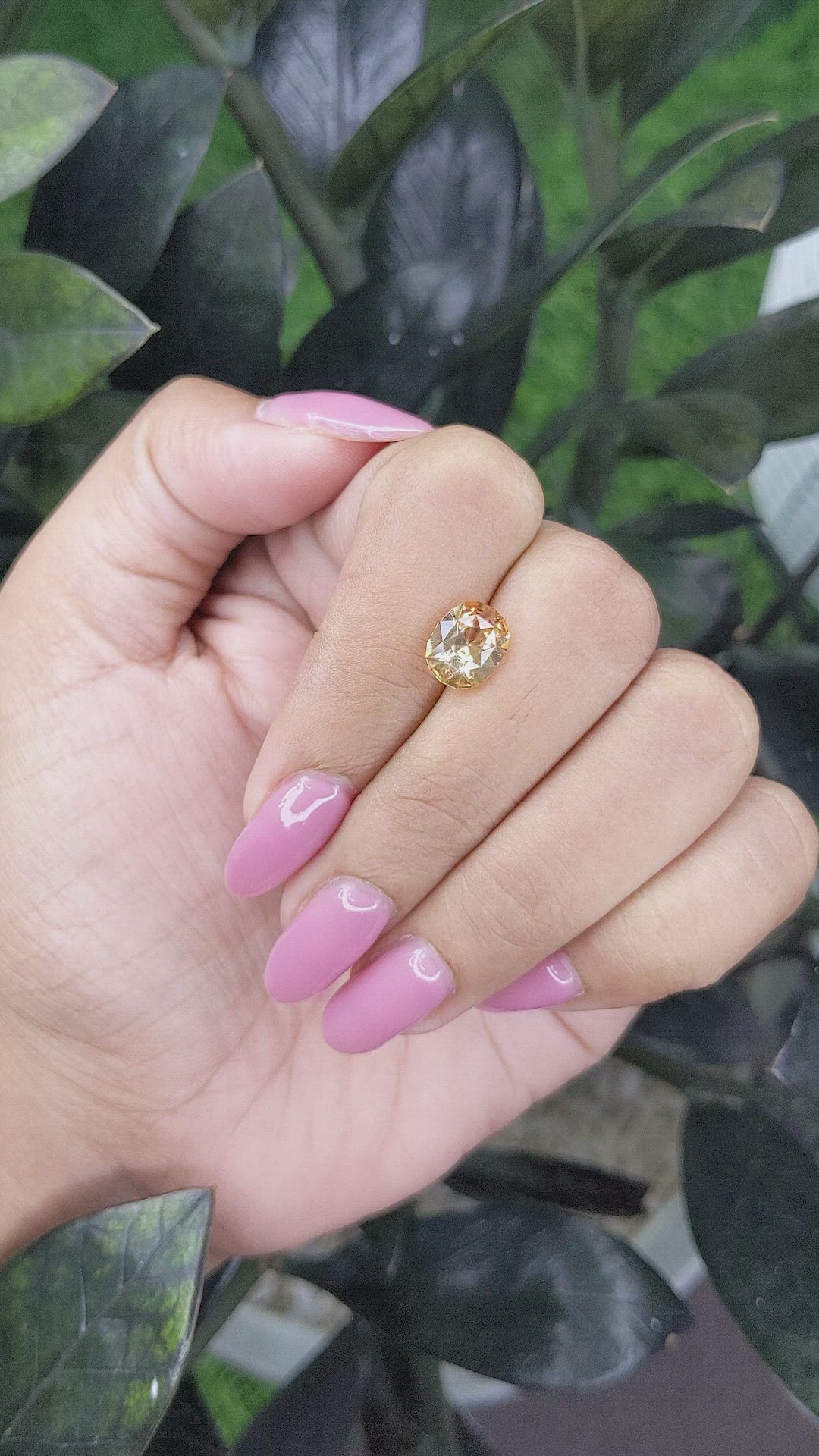 2.34 Ct. Peach Sapphire from Madagascar Size Video