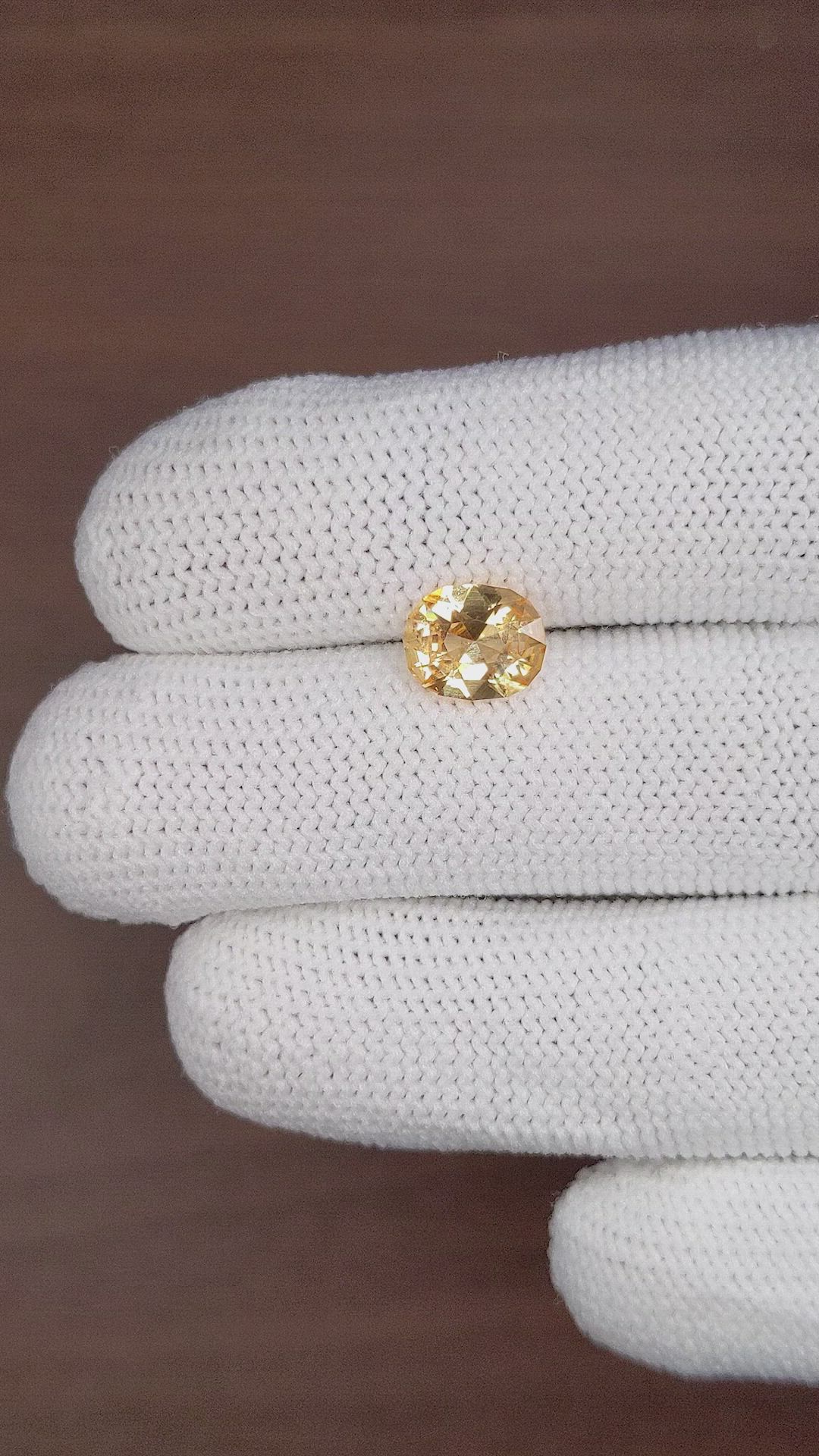 2.34 Ct. Peach Sapphire from Madagascar Size Video