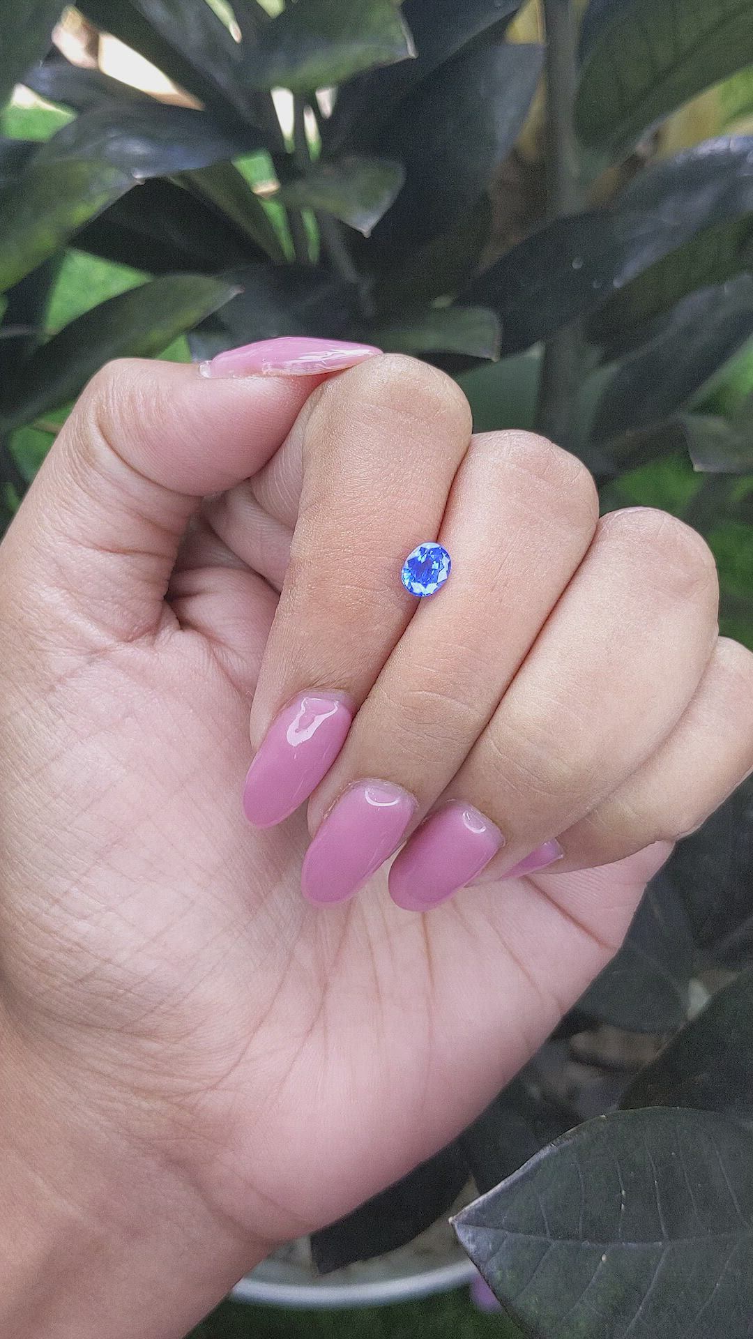 0.77 Ct. Blue Sapphire from Tanzania Size Video