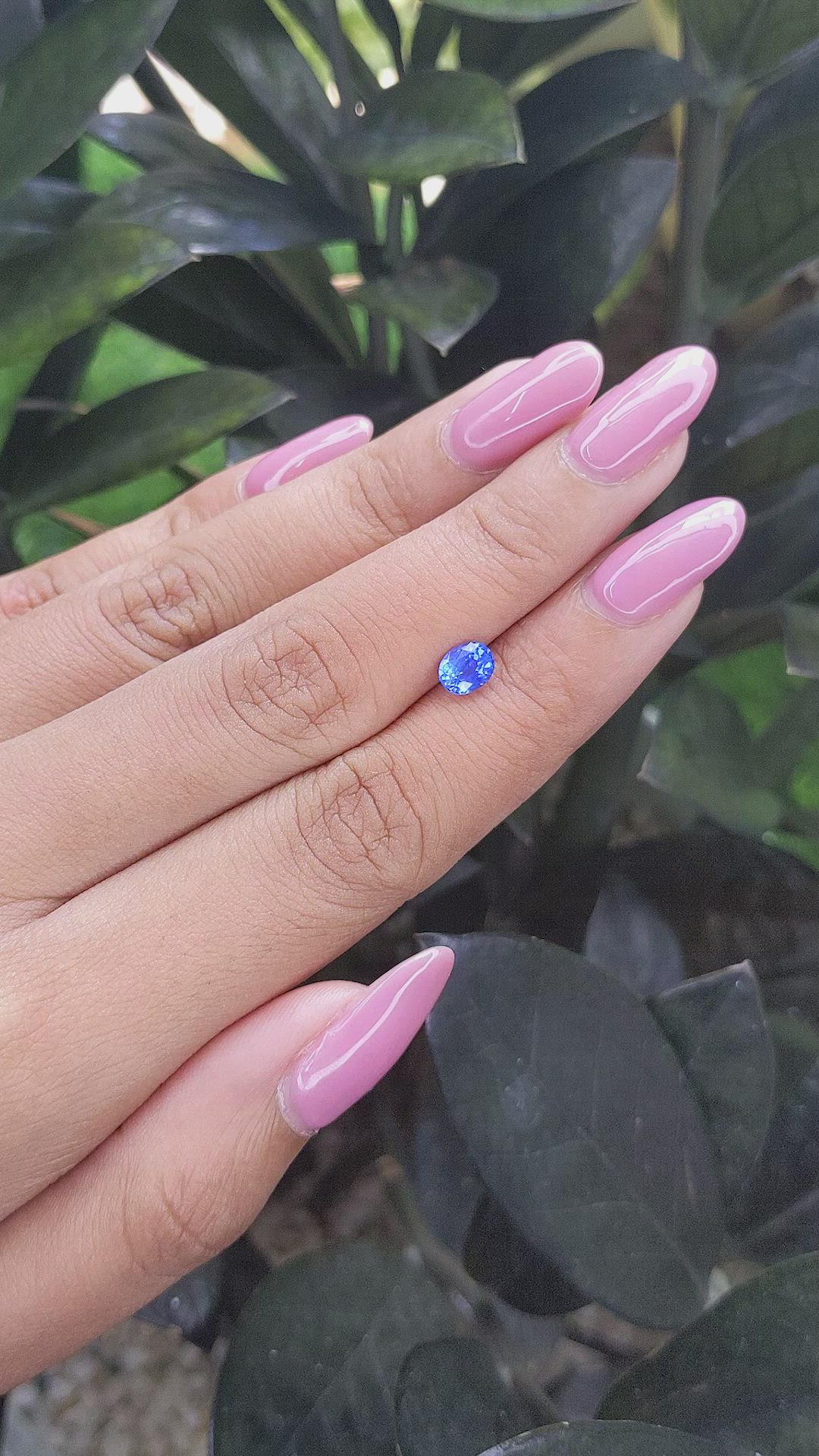 0.77 Ct. Blue Sapphire from Tanzania Size Video