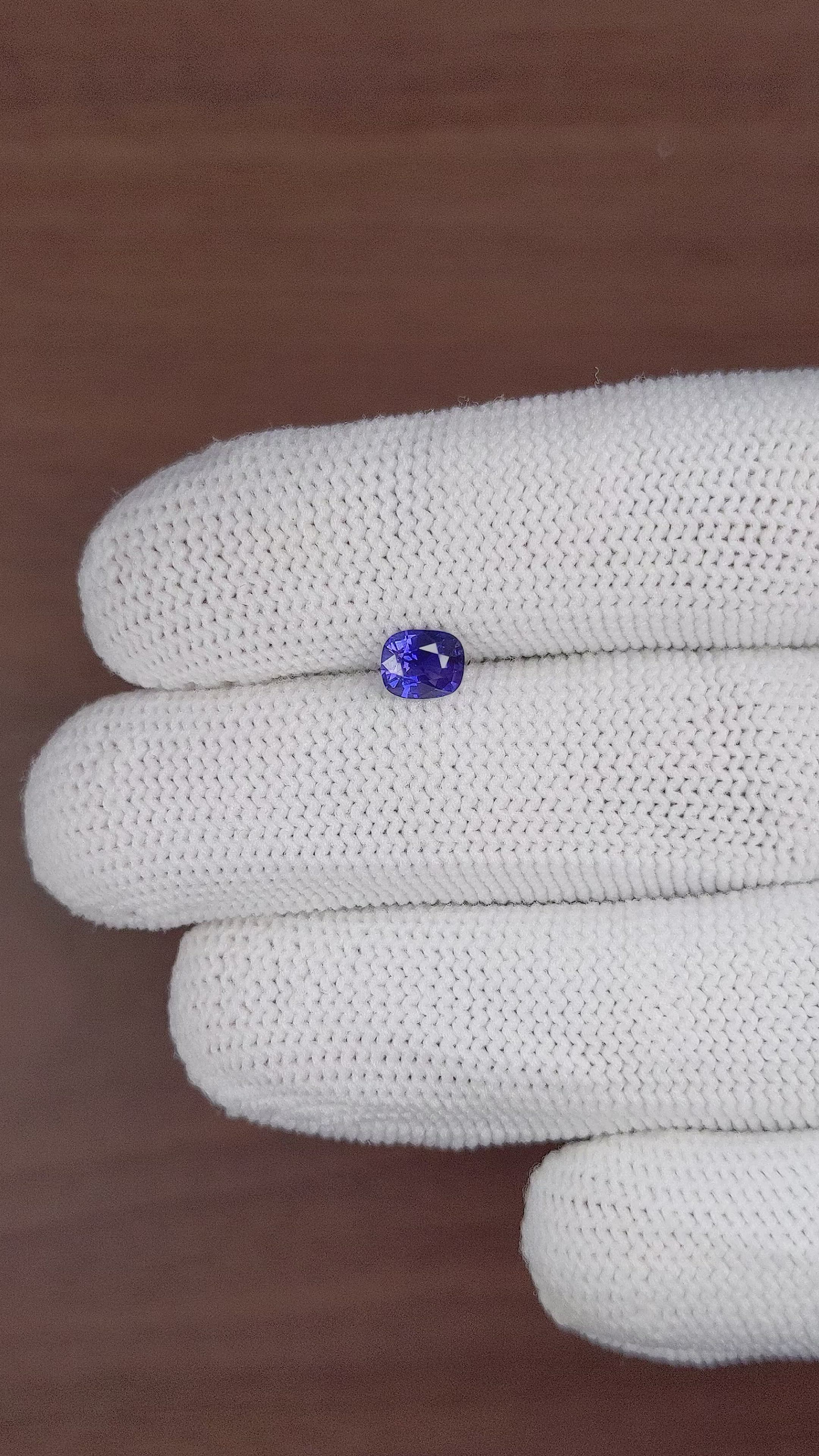 0.74 Ct. Color Change Sapphire from Tanzania Size Video