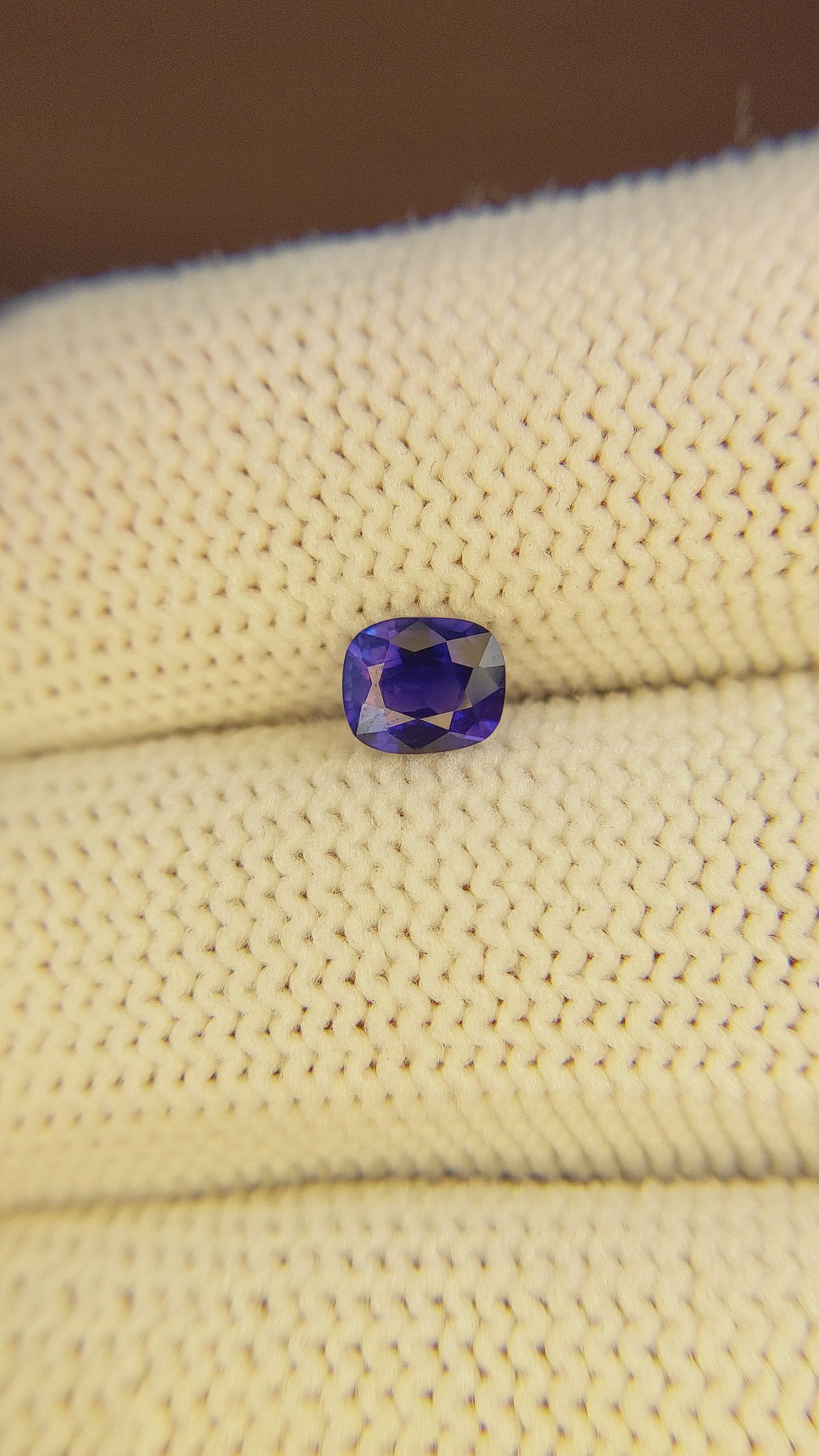 0.74 Ct. Color Change Sapphire from Tanzania Size Video