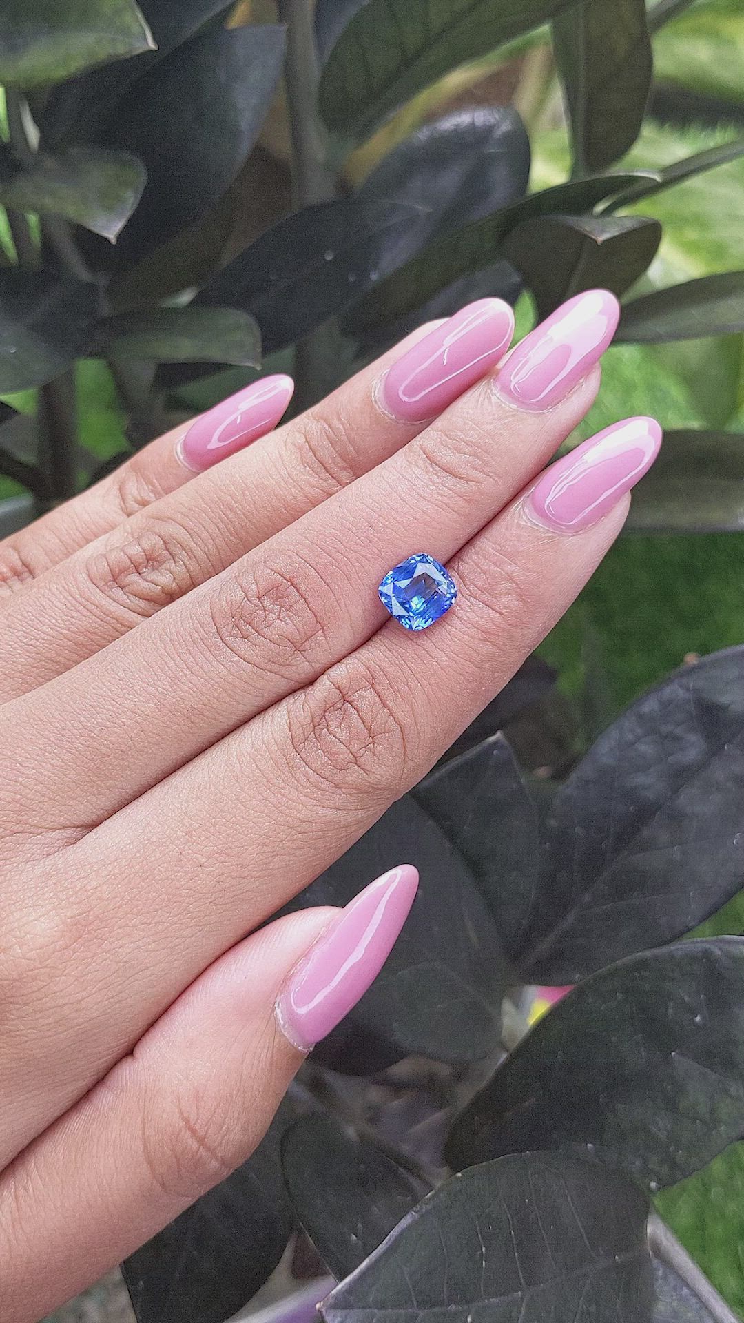 2.41 Ct. Blue Sapphire from Tanzania Size Video