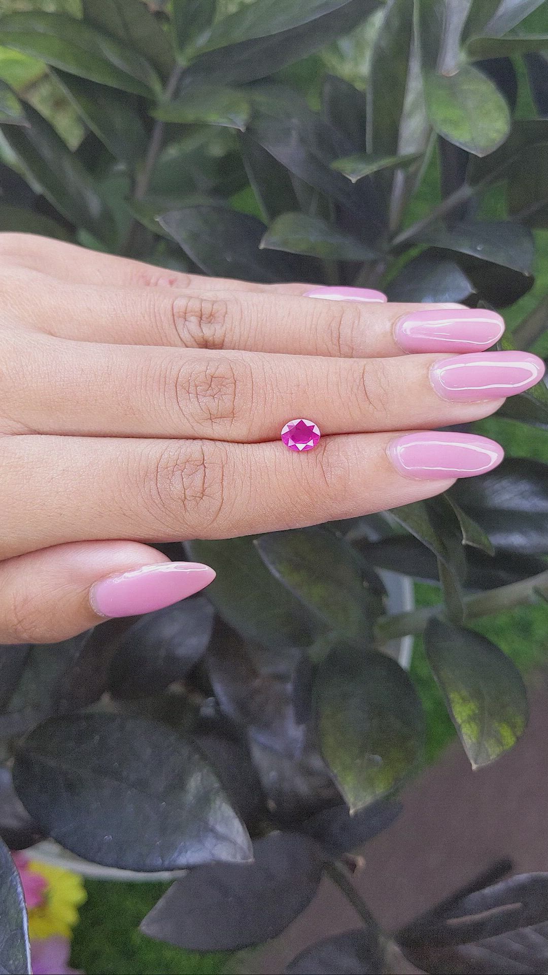 0.88 Ct. Pink Sapphire from Tanzania Size Video