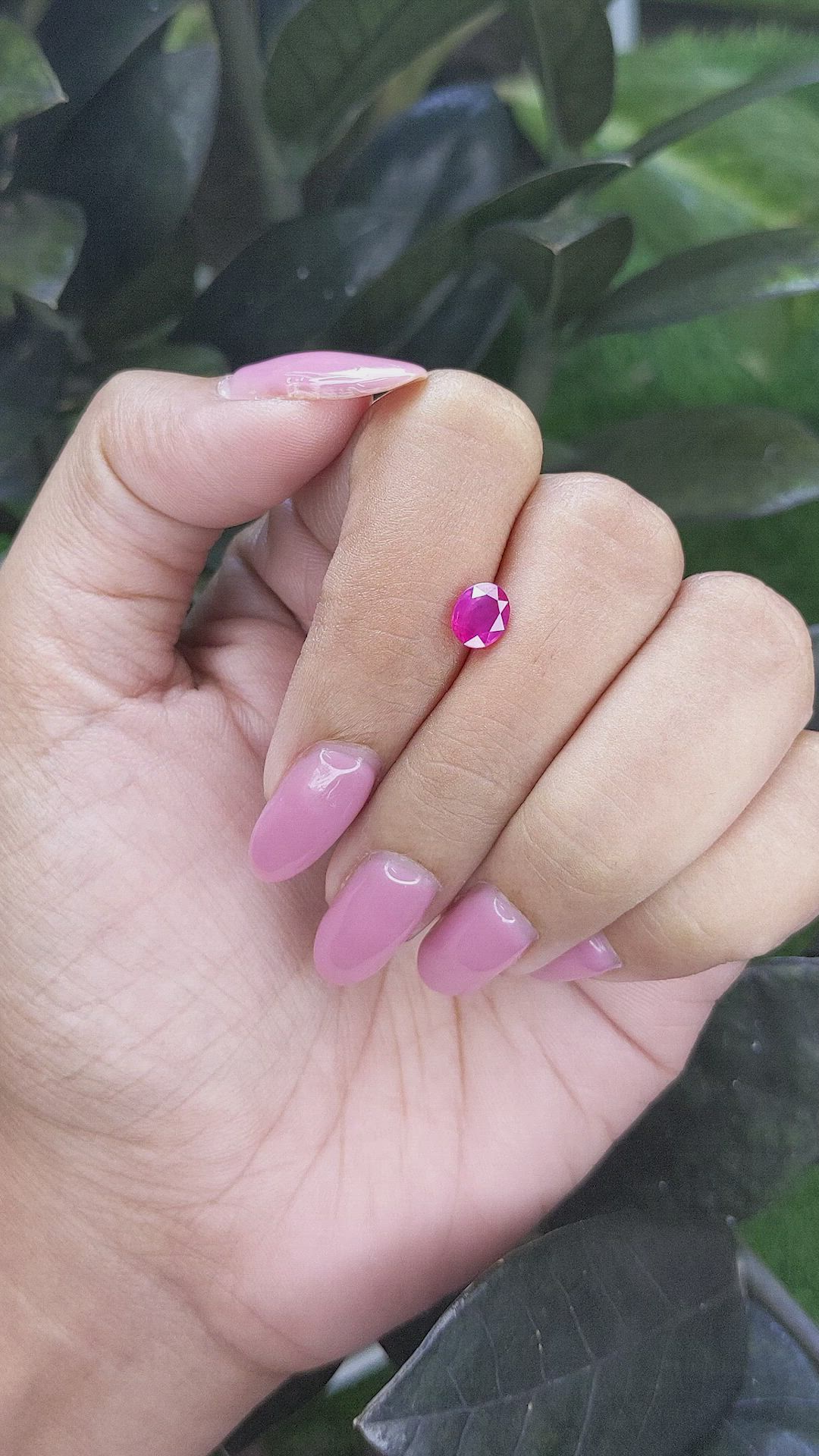 0.88 Ct. Pink Sapphire from Tanzania Size Video