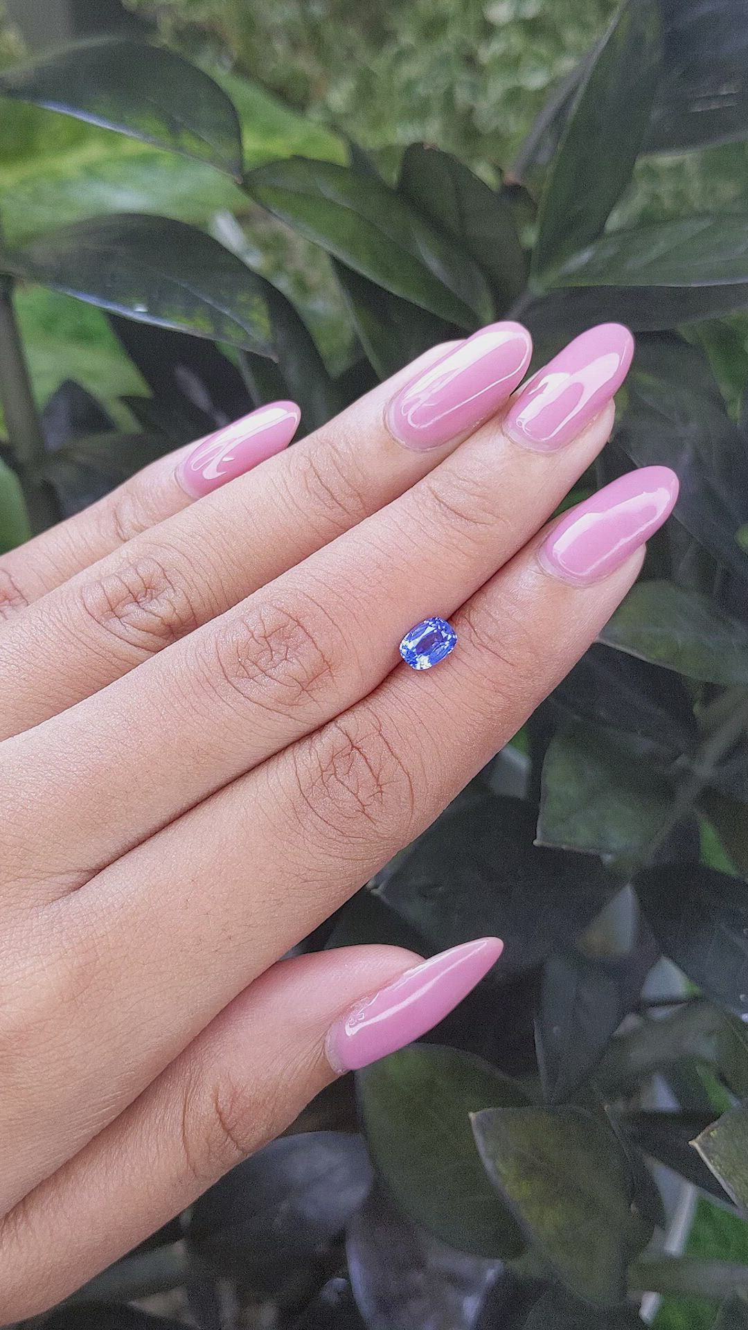 0.92 Ct. Blue Sapphire from Tanzania Size Video