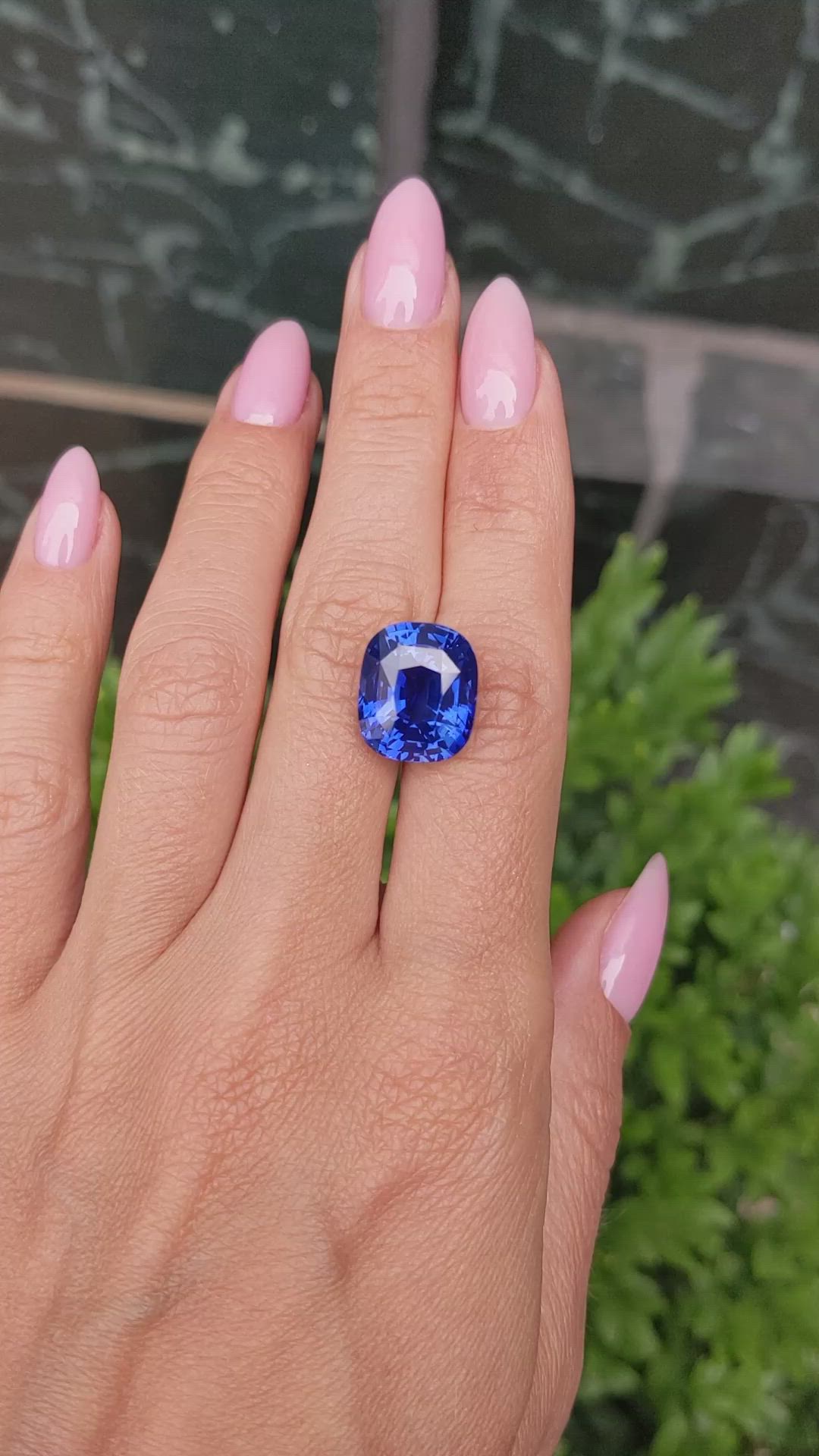 15.09 Ct. Blue Sapphire from Madagascar Size Video
