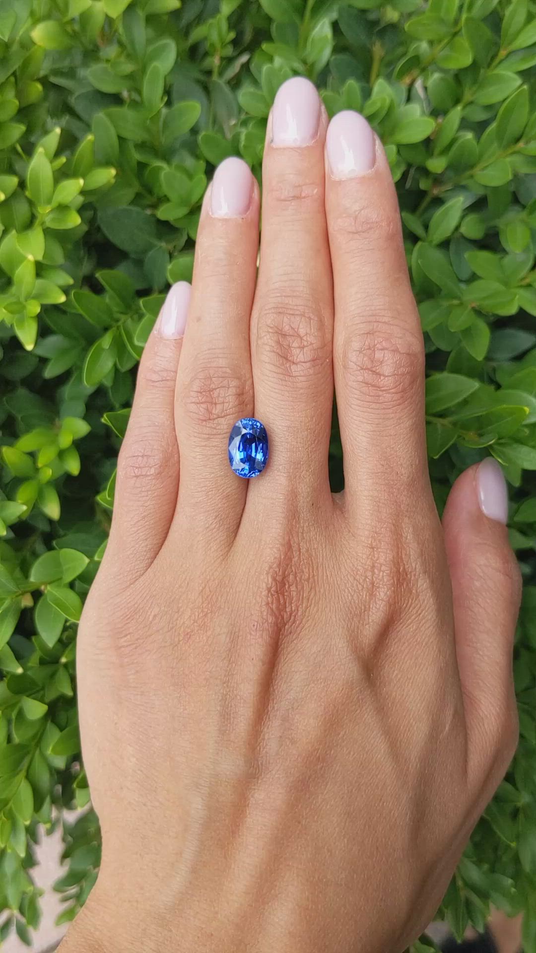 5.19 Ct. Blue Sapphire from Madagascar Size Video