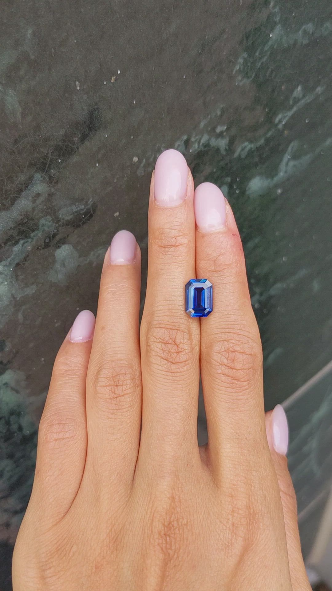 4.03 Ct. Blue Sapphire from Madagascar Size Video