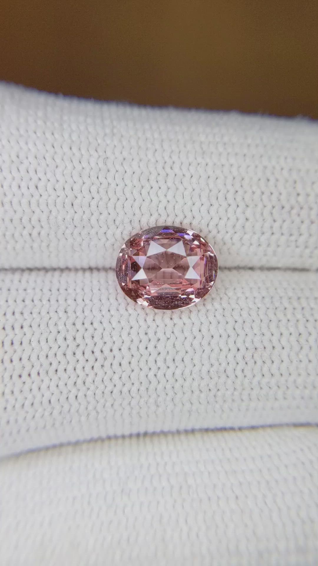 2.84 Ct. Padparadscha Sapphire from Madagascar Size Video