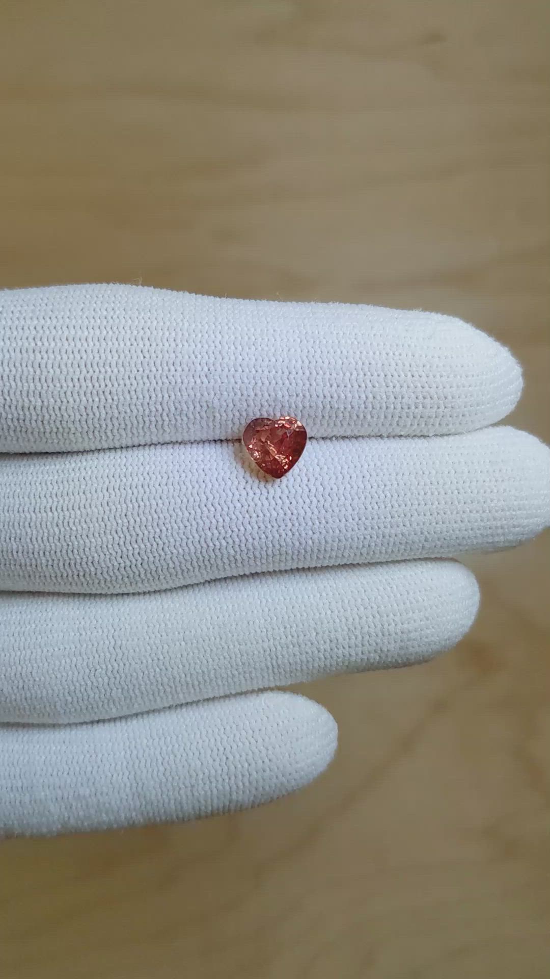 2.03 Ct. Padparadscha Sapphire from Madagascar Size Video