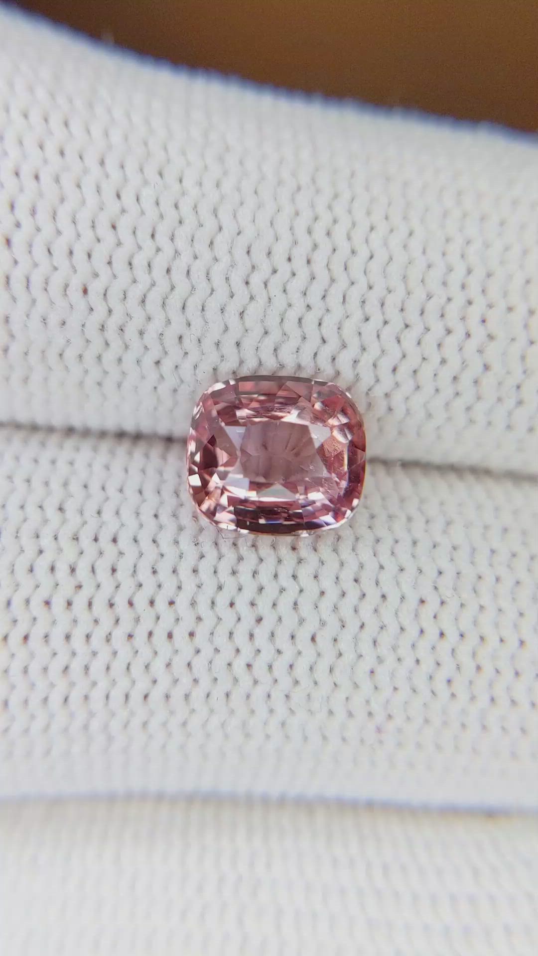 2.02 Ct. Padparadscha Sapphire from Madagascar Size Video