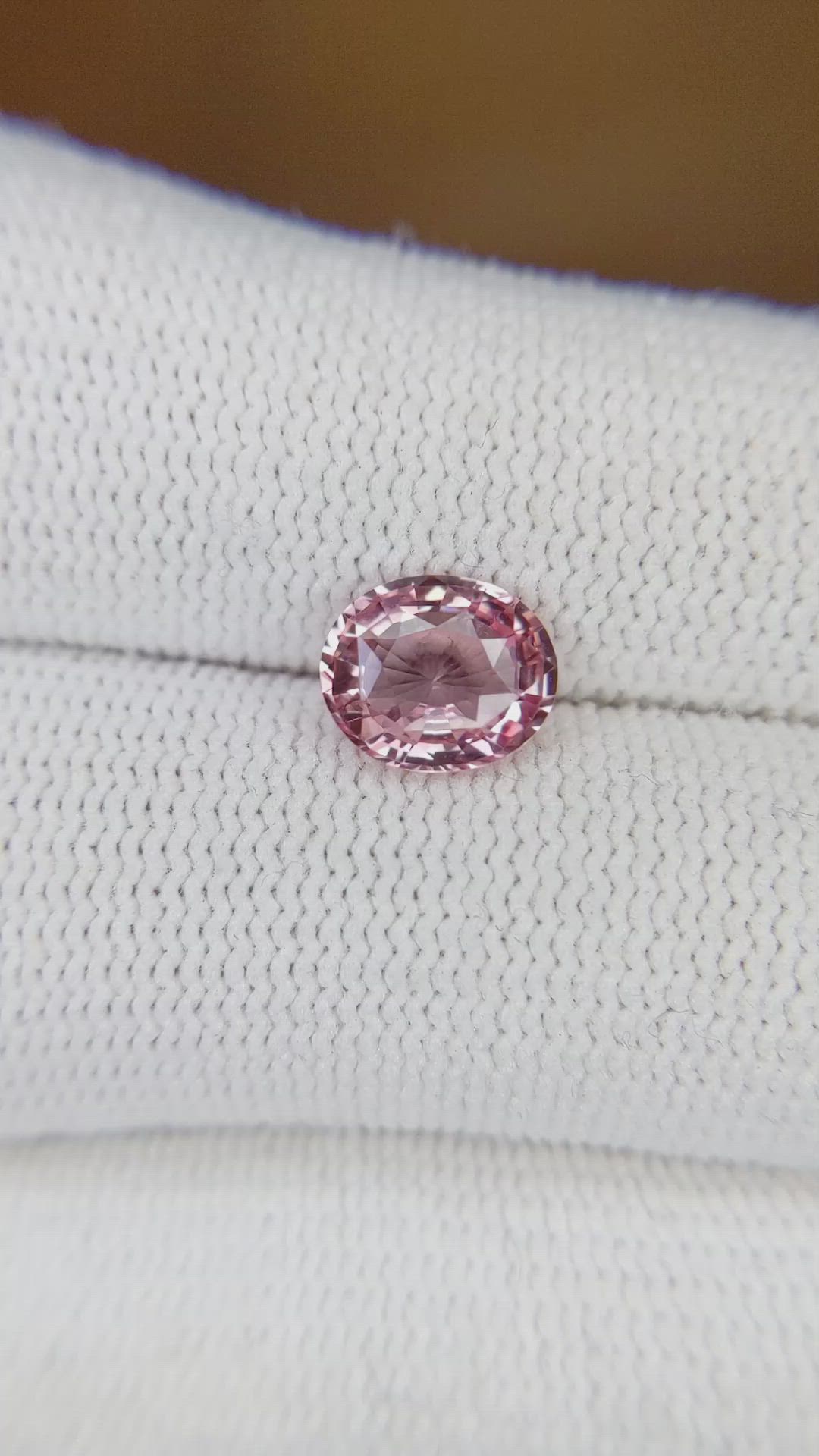 1.60 Ct. Padparadscha Sapphire from Madagascar Size Video