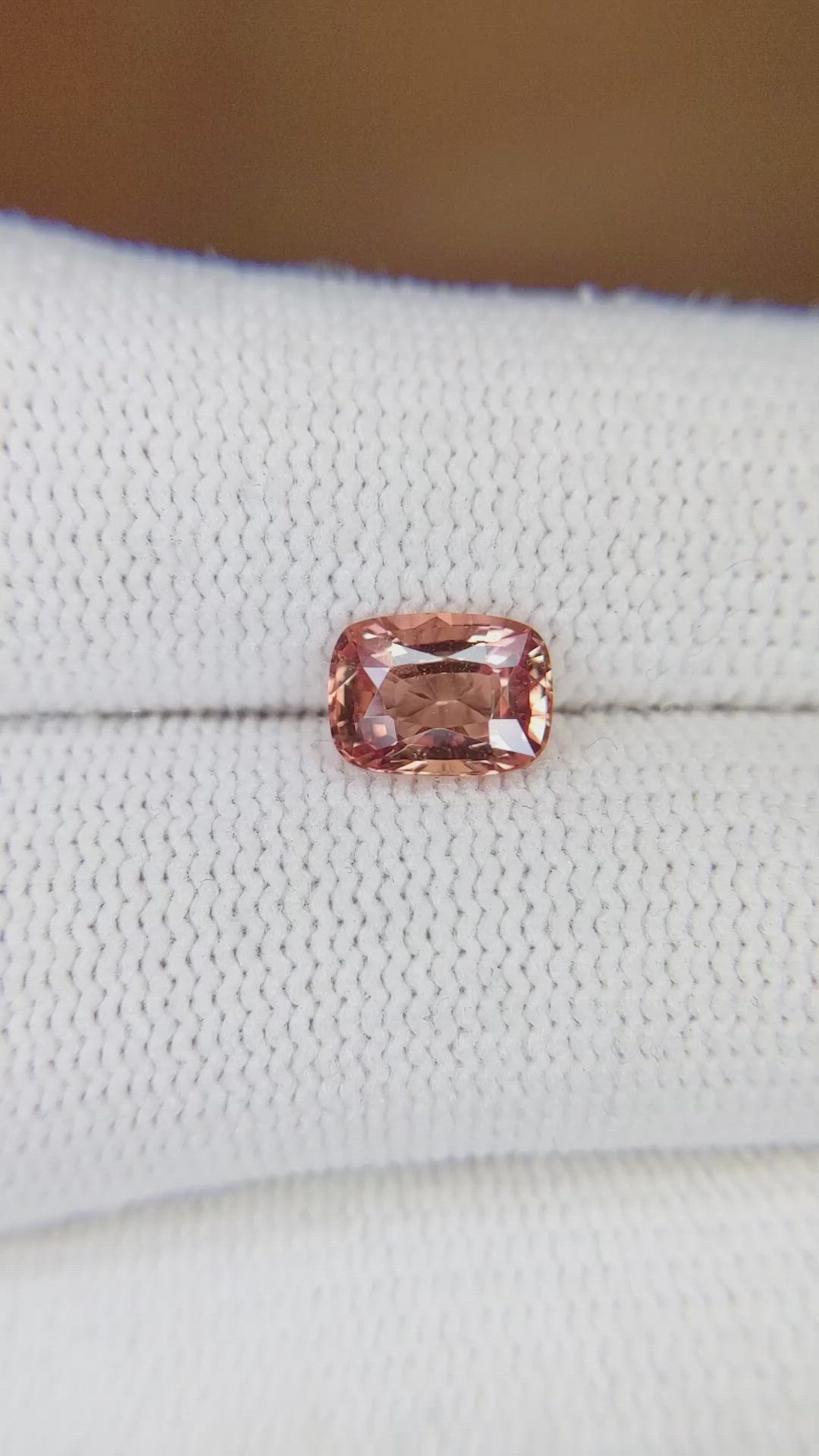 1.55 Ct. Padparadscha Sapphire from Madagascar Size Video