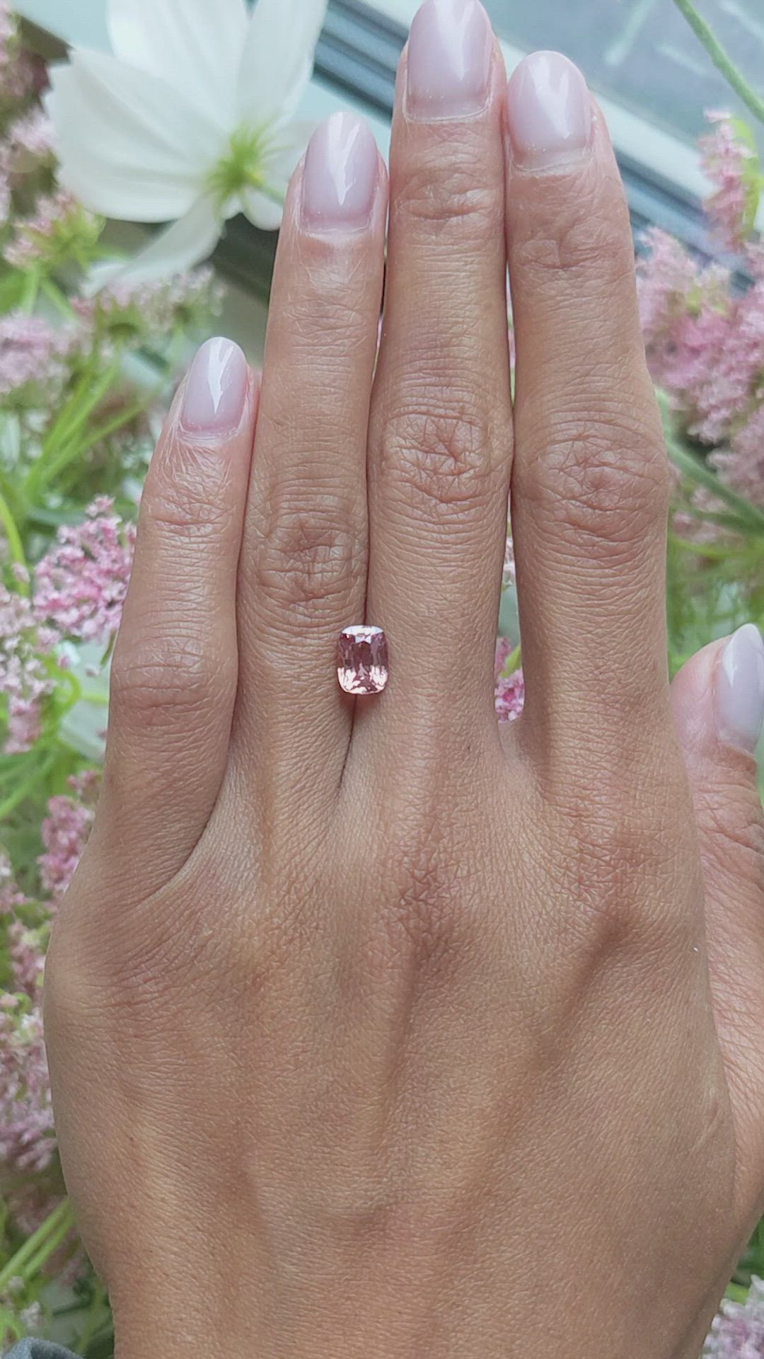 1.55 Ct. Padparadscha Sapphire from Madagascar Size Video