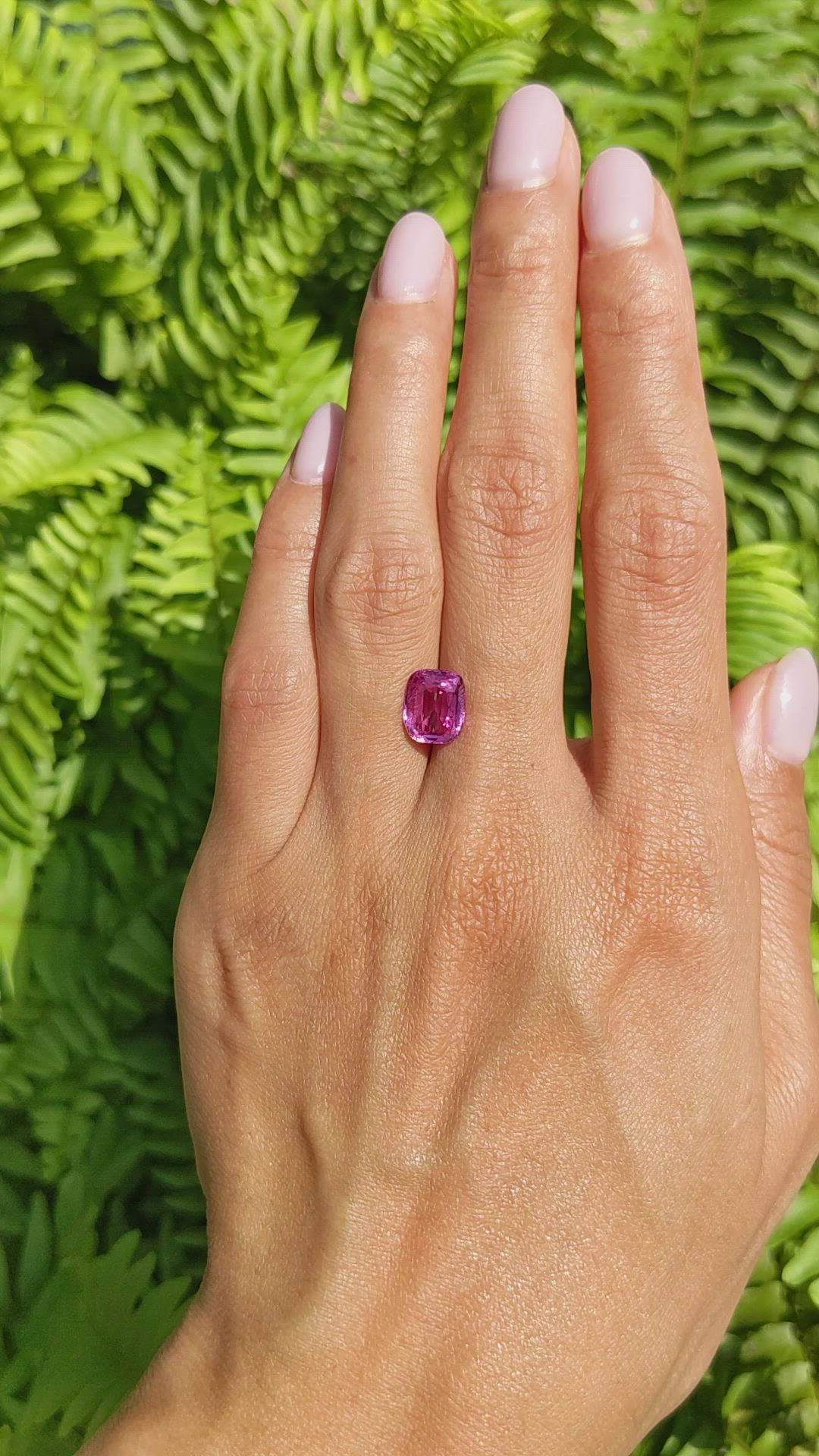 3.03 Ct. Pink Sapphire from Madagascar Size Video