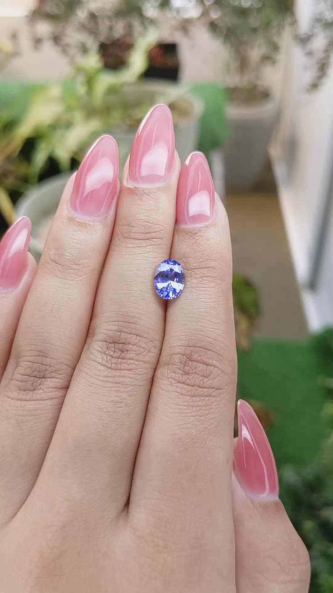 1.88 Ct. Blue Sapphire from Ceylon (Sri Lanka) Size Video