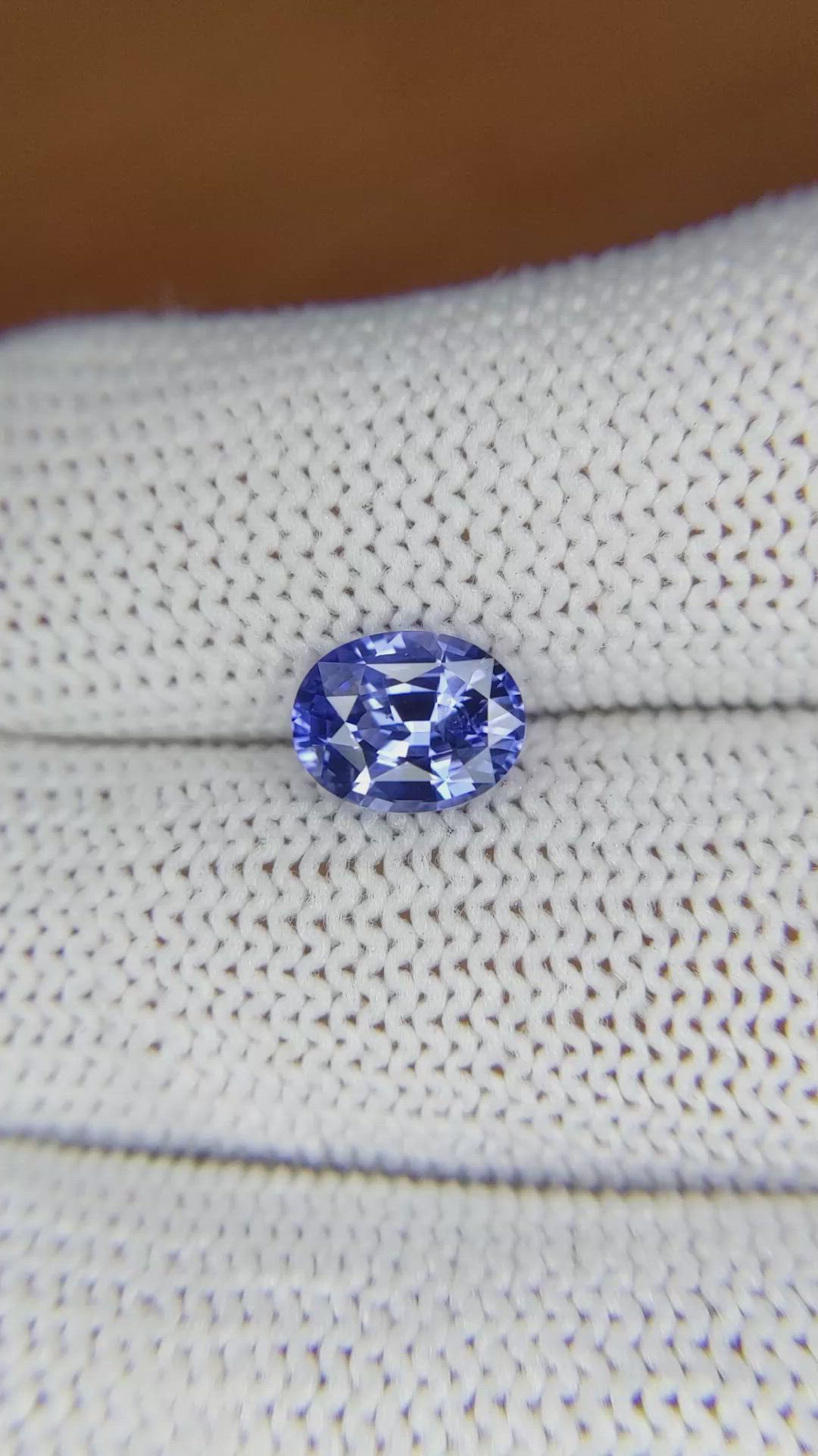 1.88 Ct. Blue Sapphire from Ceylon (Sri Lanka) Size Video