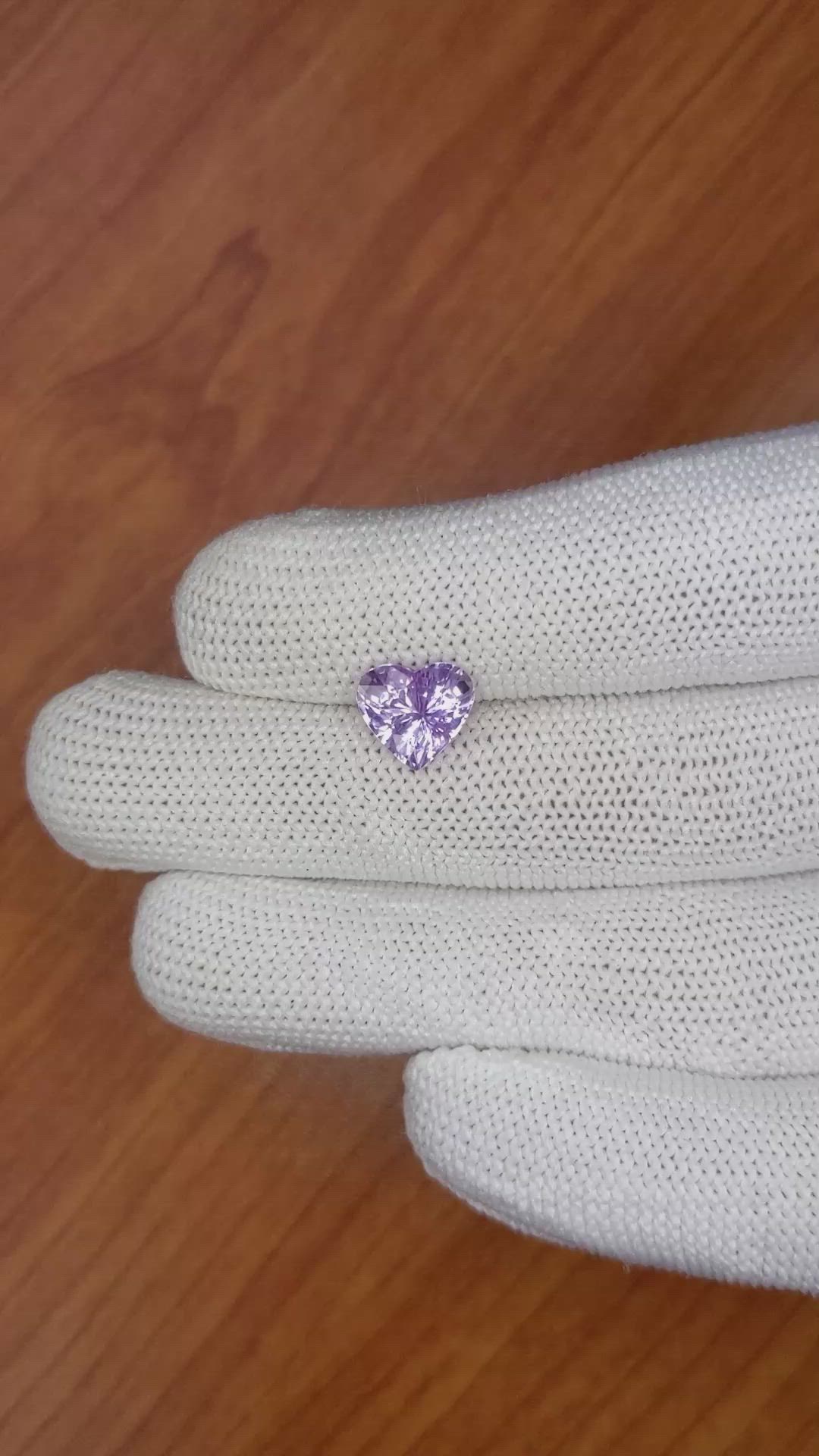 3.00 Ct. Pinkish Purple Sapphire from Ceylon (Sri Lanka) Size Video