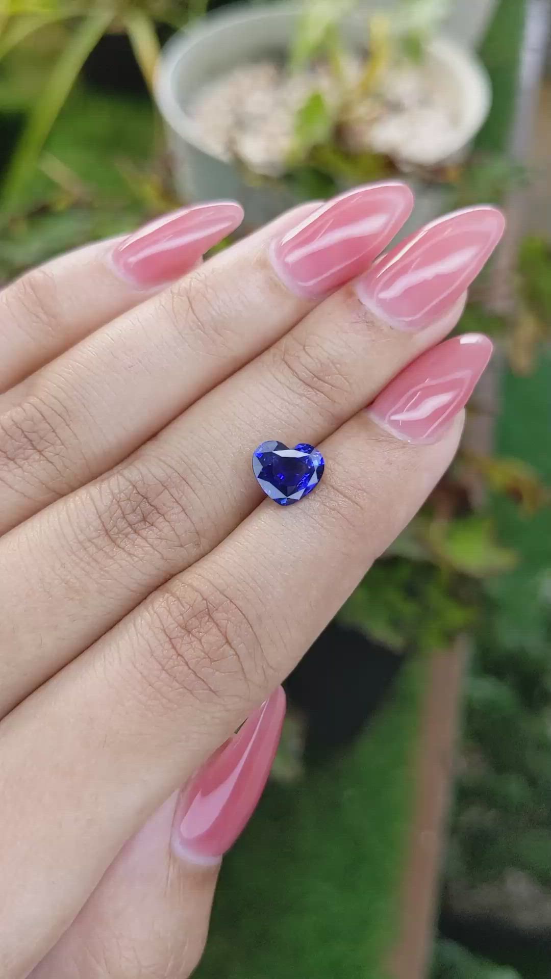 2.08 Ct. Blue Sapphire from Ceylon (Sri Lanka) Size Video