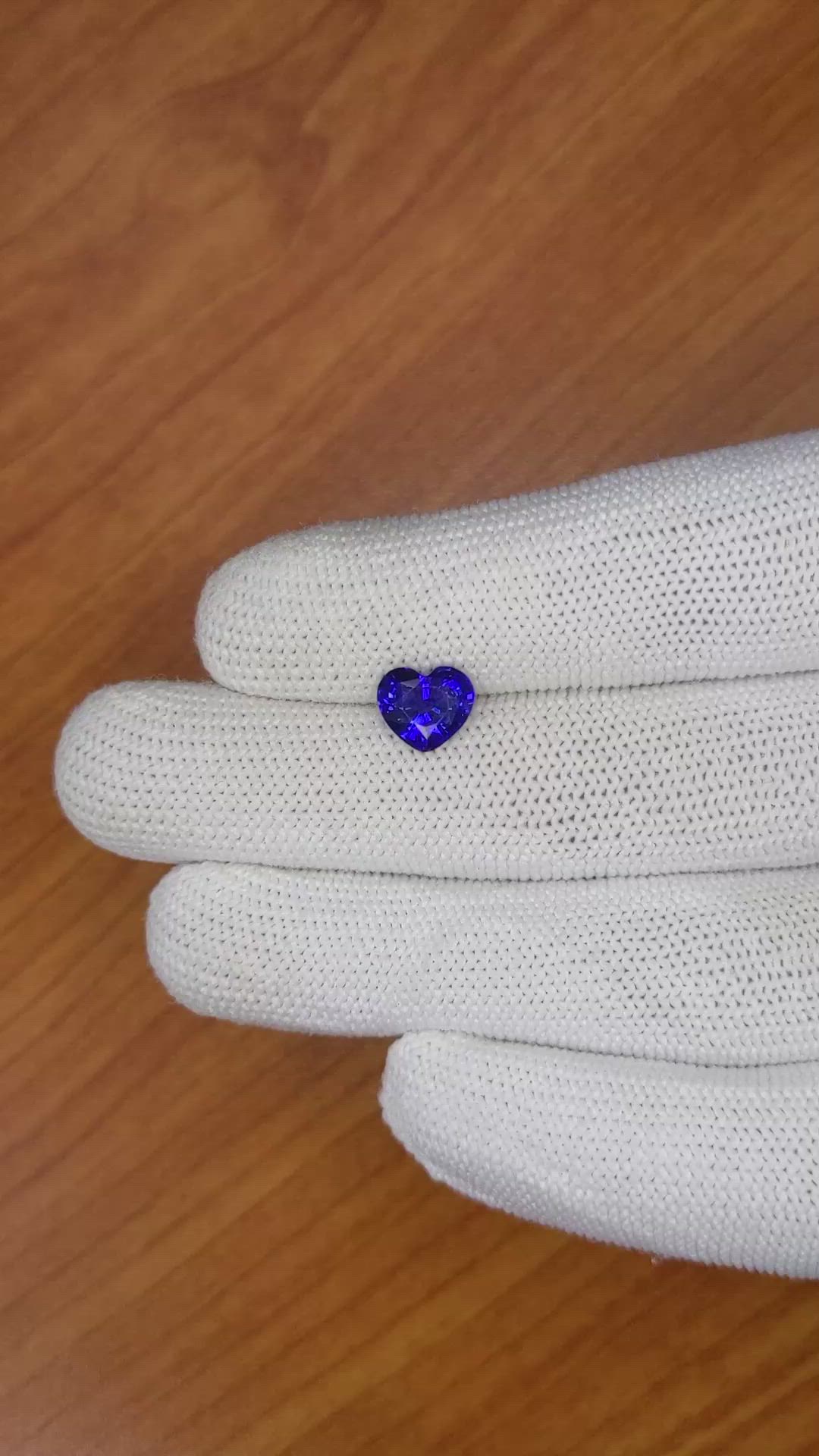2.08 Ct. Blue Sapphire from Ceylon (Sri Lanka) Size Video