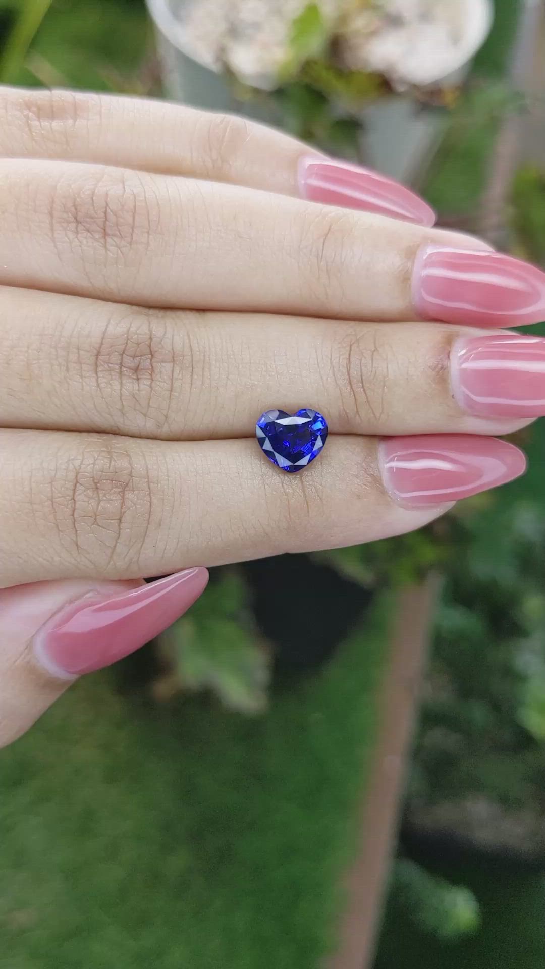 2.08 Ct. Blue Sapphire from Ceylon (Sri Lanka) Size Video