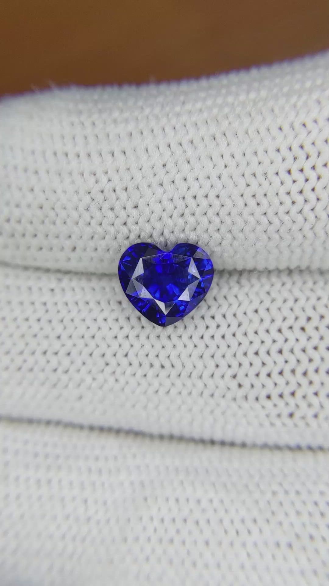 2.08 Ct. Blue Sapphire from Ceylon (Sri Lanka) Size Video