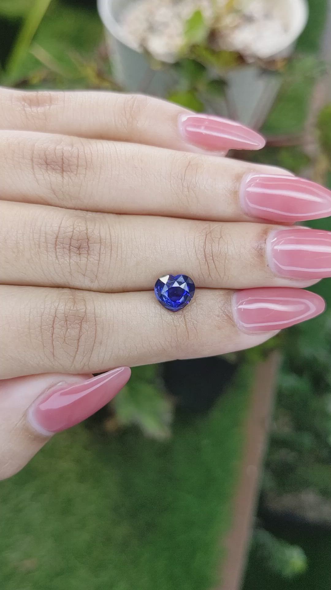 2.09 Ct. Blue Sapphire from Ceylon (Sri Lanka) Size Video