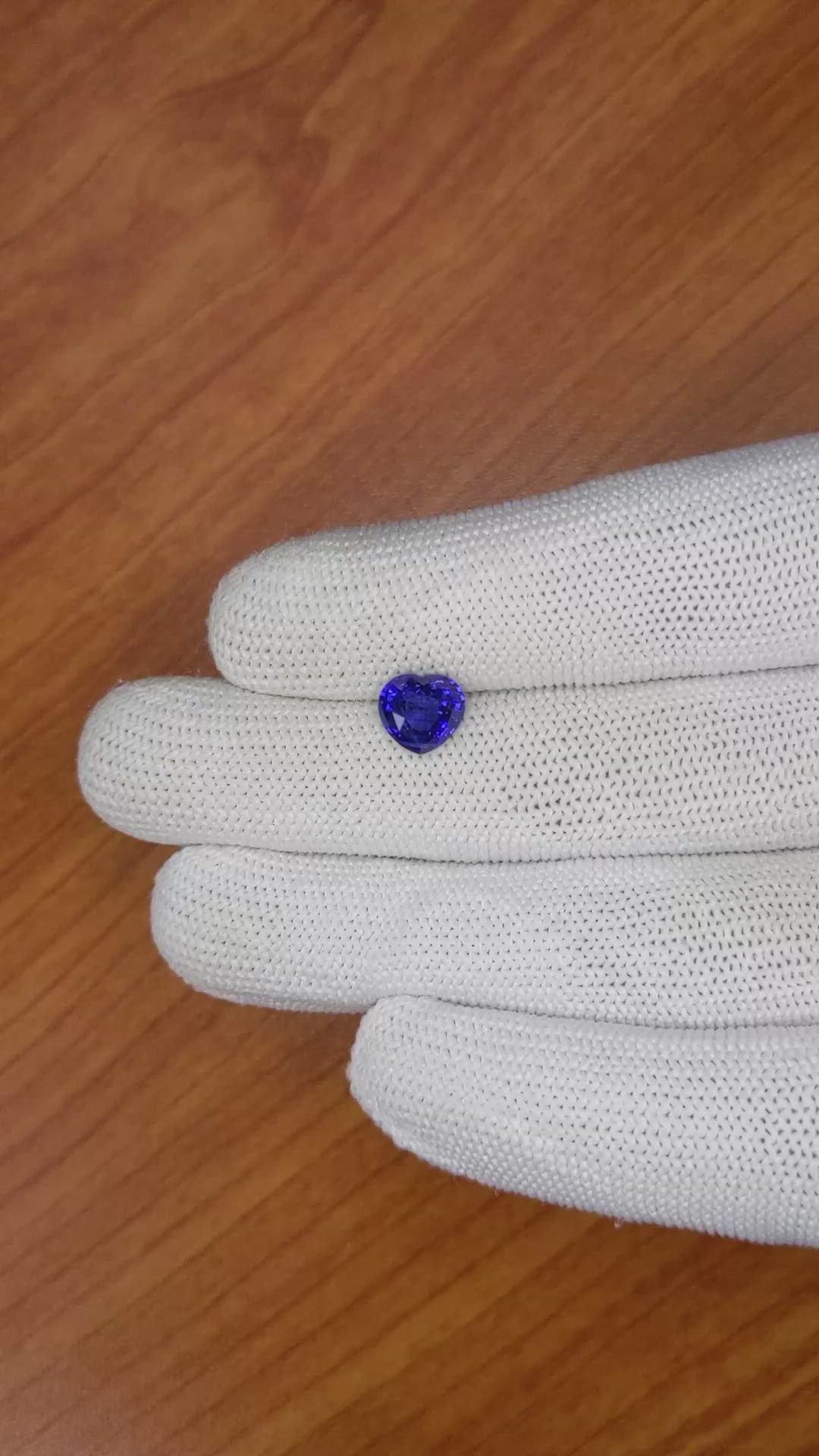 2.09 Ct. Blue Sapphire from Ceylon (Sri Lanka) Size Video