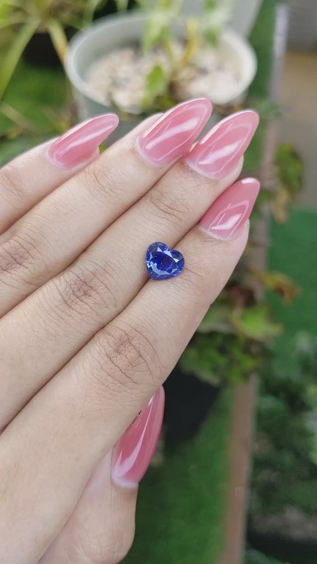 2.49 Ct. Blue Sapphire from Ceylon (Sri Lanka) Size Video